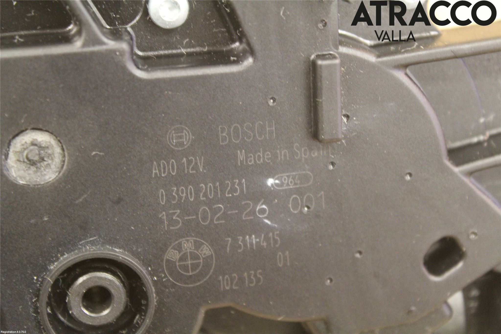 BMW 3 F30/F31/F80 12-19 Torkarmotor Baklucka