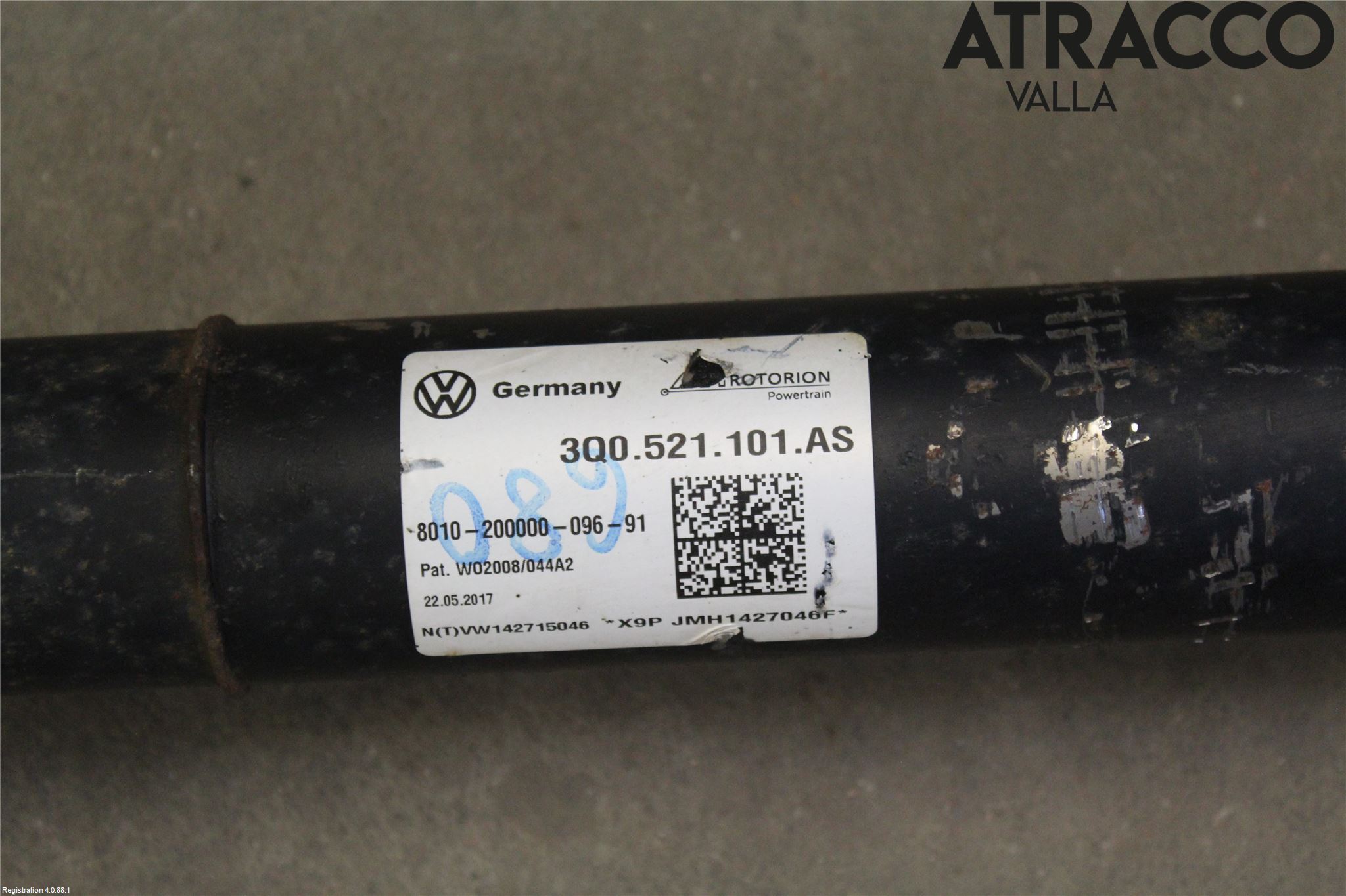 Volkswagen VW ARTEON 17- Mellanaxel Komp