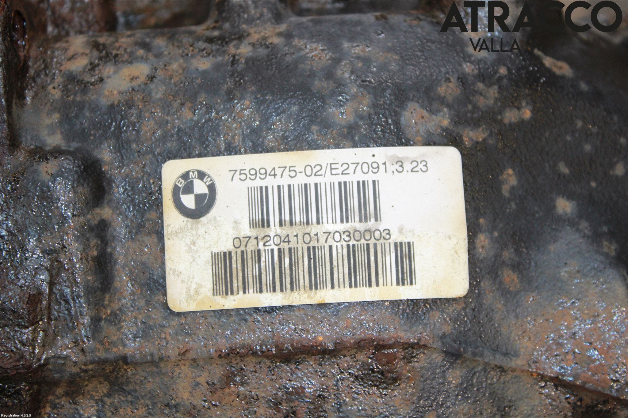 BMW 3 F30/F31/F80 12-19 Bakväxel-Diff