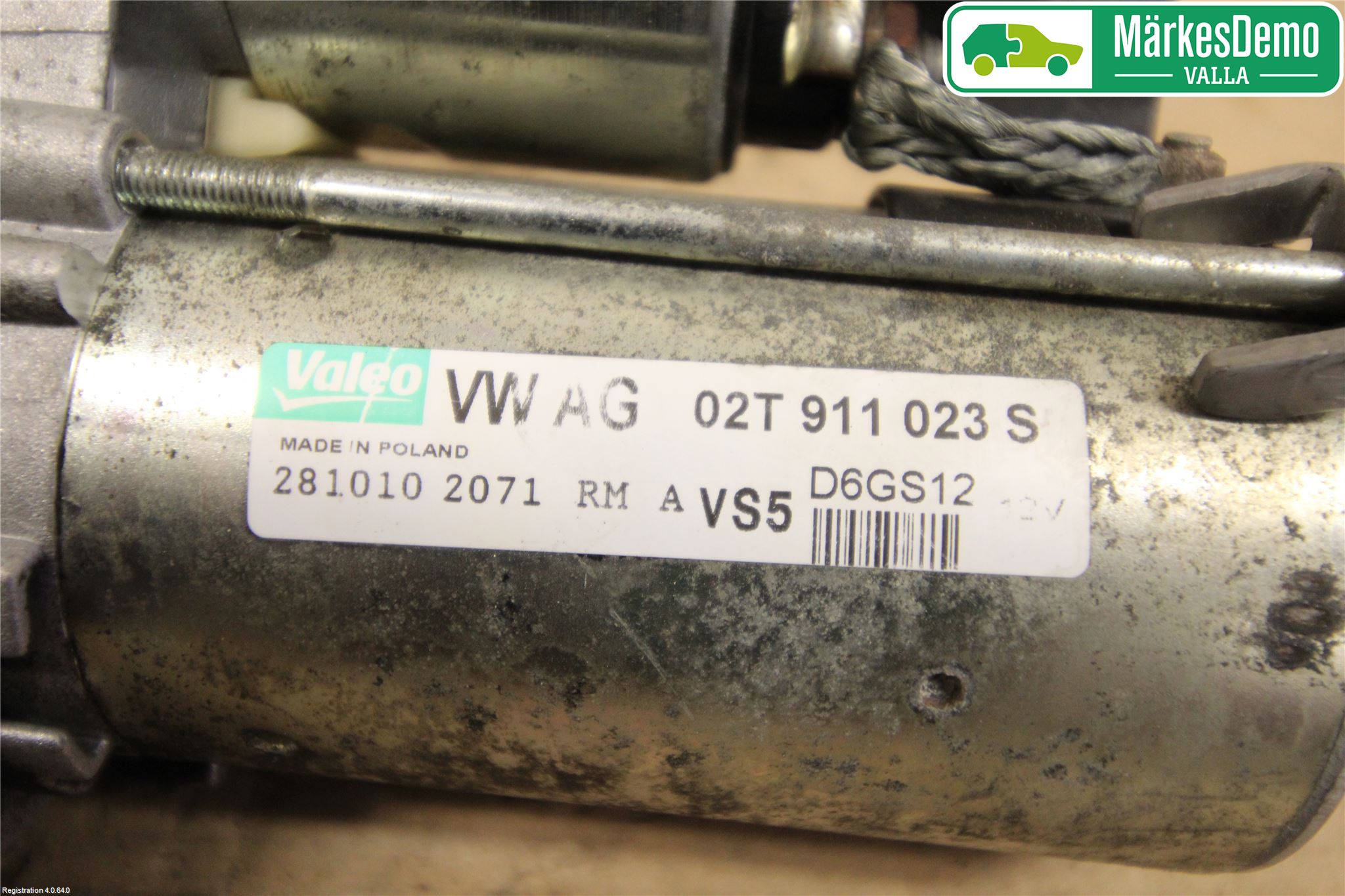 Volkswagen VW POLO 10-17 Startmotor