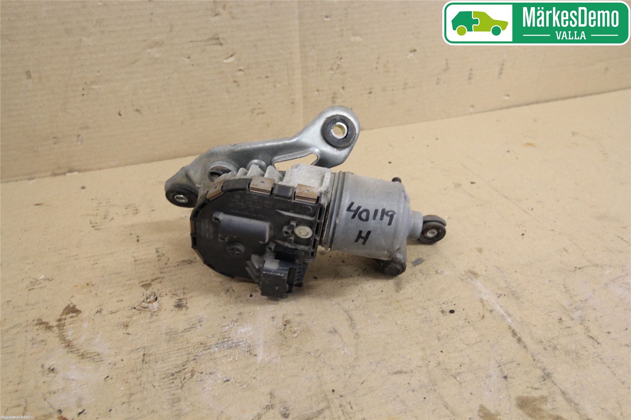 Peugeot 407 Torkarmotor Vindruta