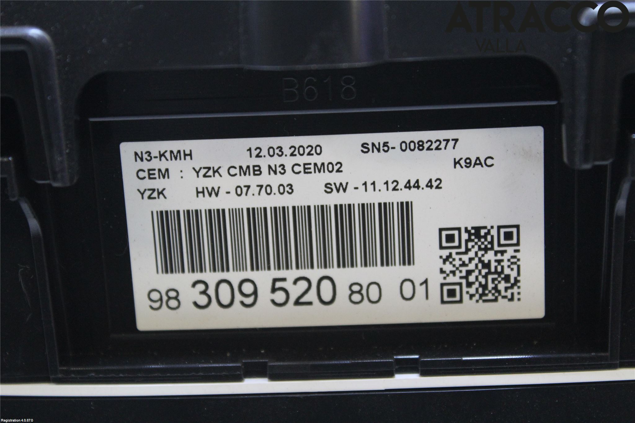 Citroen BERLINGO/E-BERLINGO 19- Instrument Komb