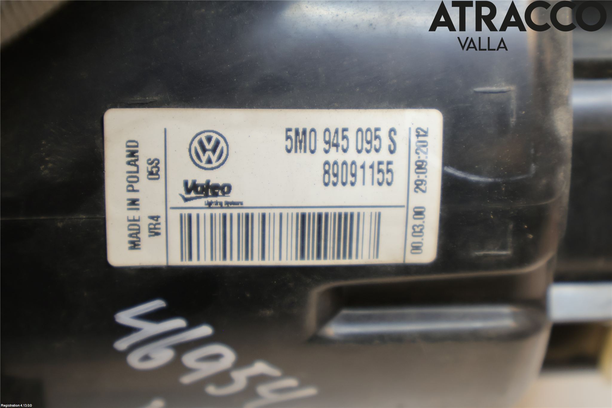 Volkswagen VW GOLF PLUS/CROSS GOLF 04-14 Bakljus Vänster