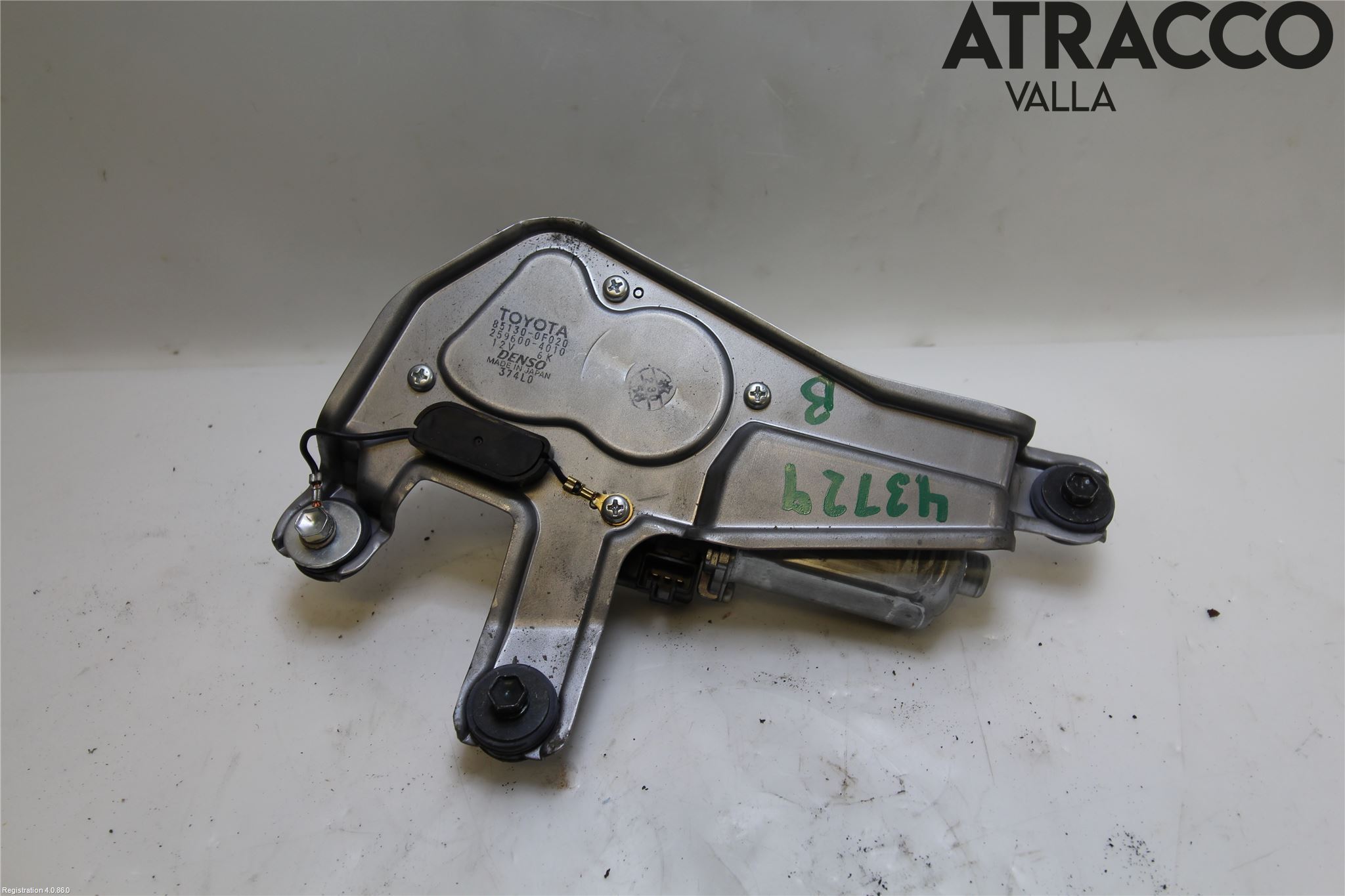 Toyota COROLLA VERSO 08-09 Torkarmotor Baklucka