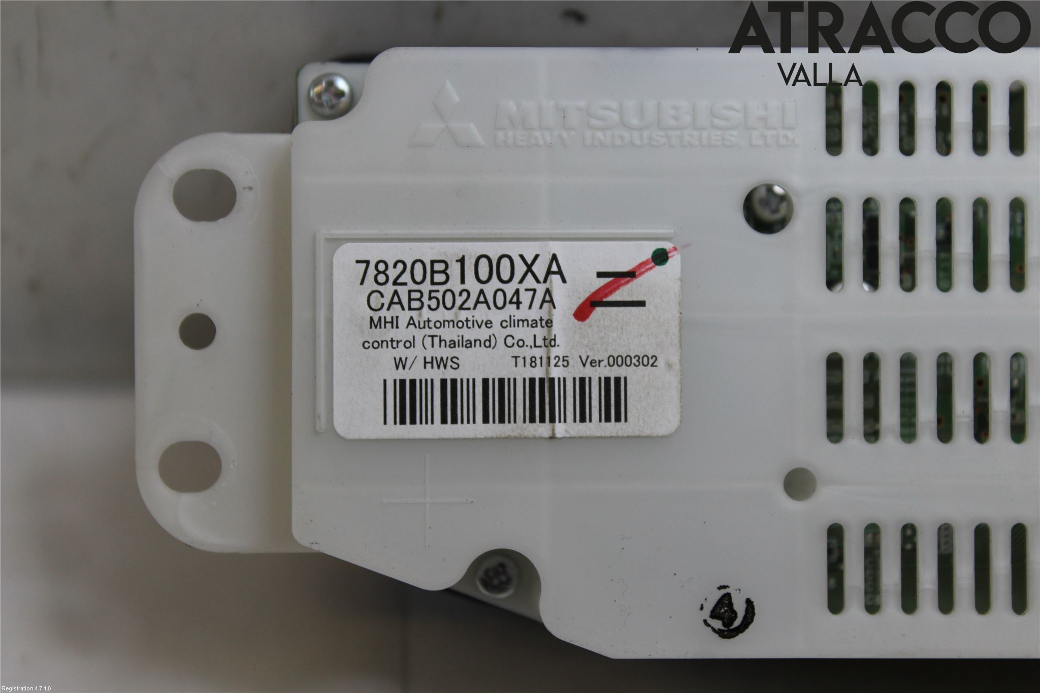 Mitsubishi OUTLANDER 13-21 Ac Styrenhet Ac Manöveren