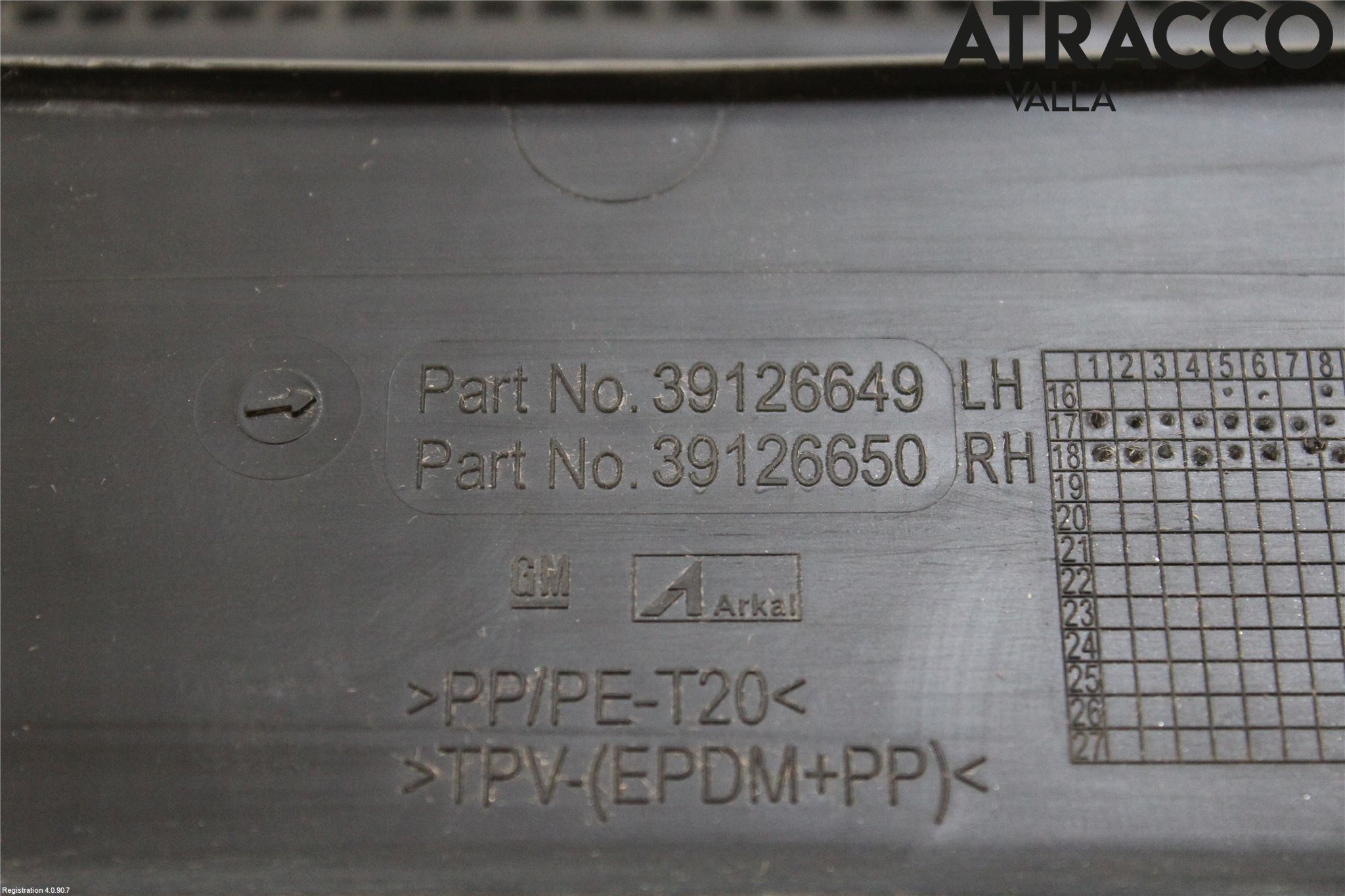 Opel INSIGNIA 17- Torpedplåt-Torpedplast