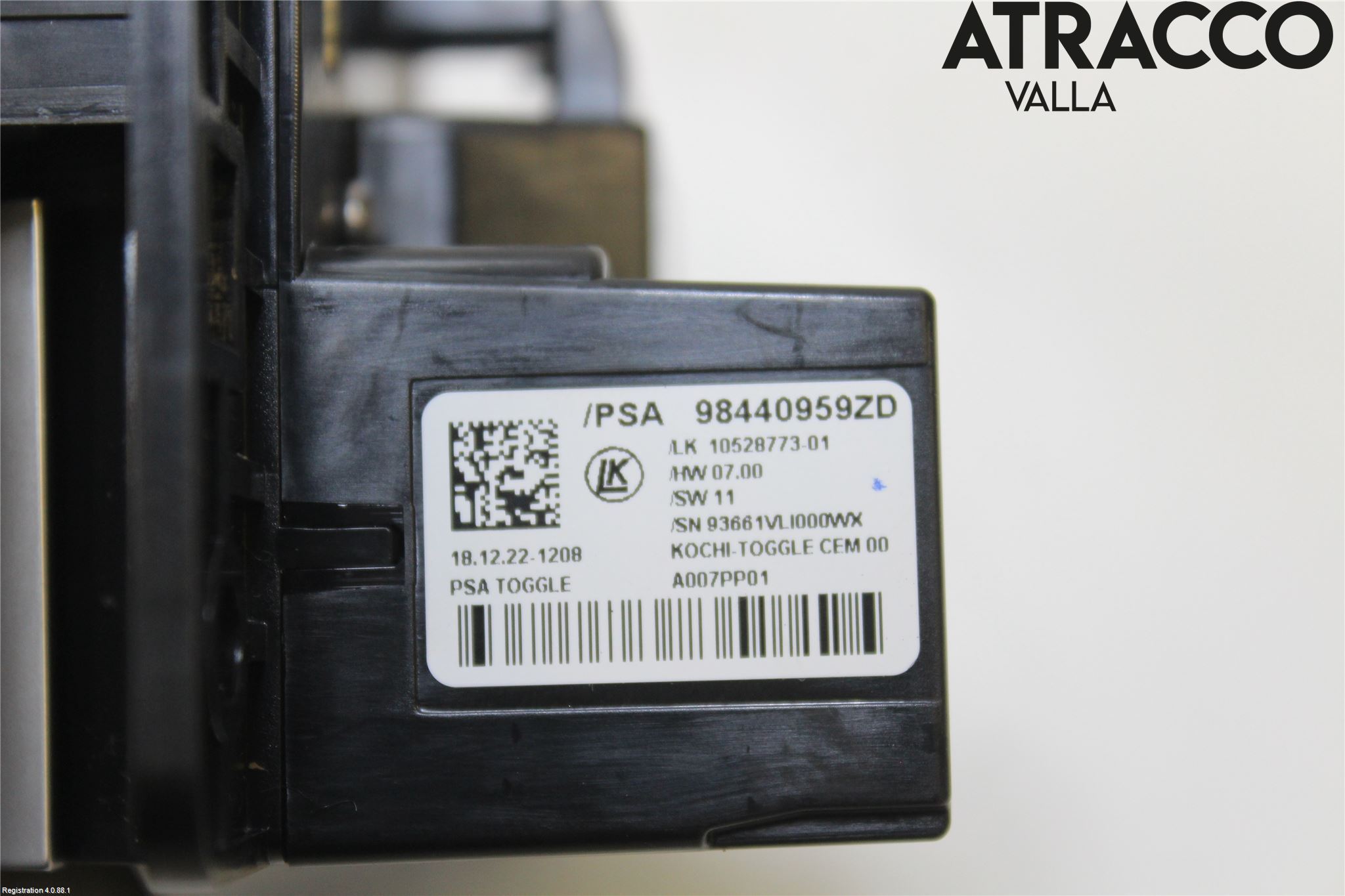 Peugeot 308/E-308 21- Strömställare Växellåda