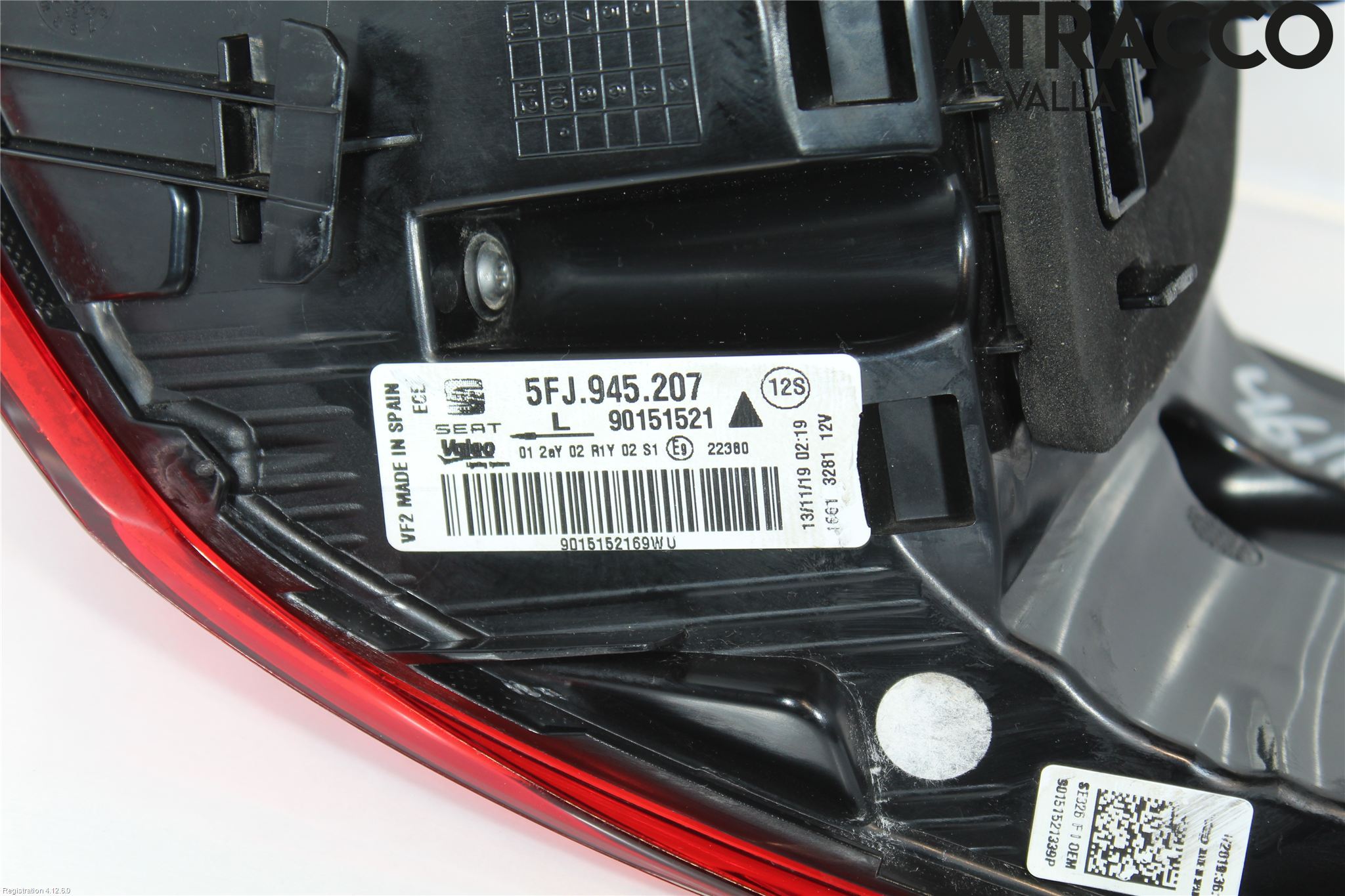 Seat TARRACO 19- Bakljus Vänster
