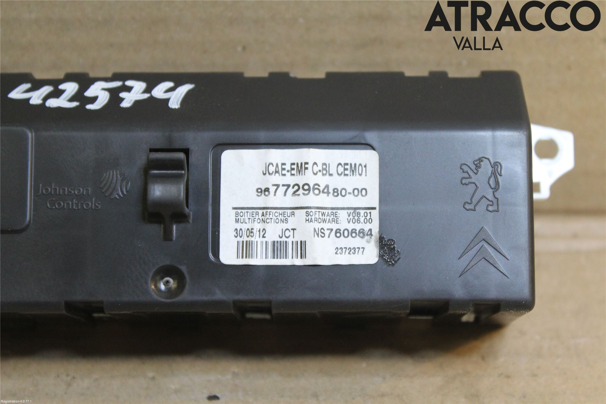 Peugeot 508 11-18 Multifunktionsdisplay