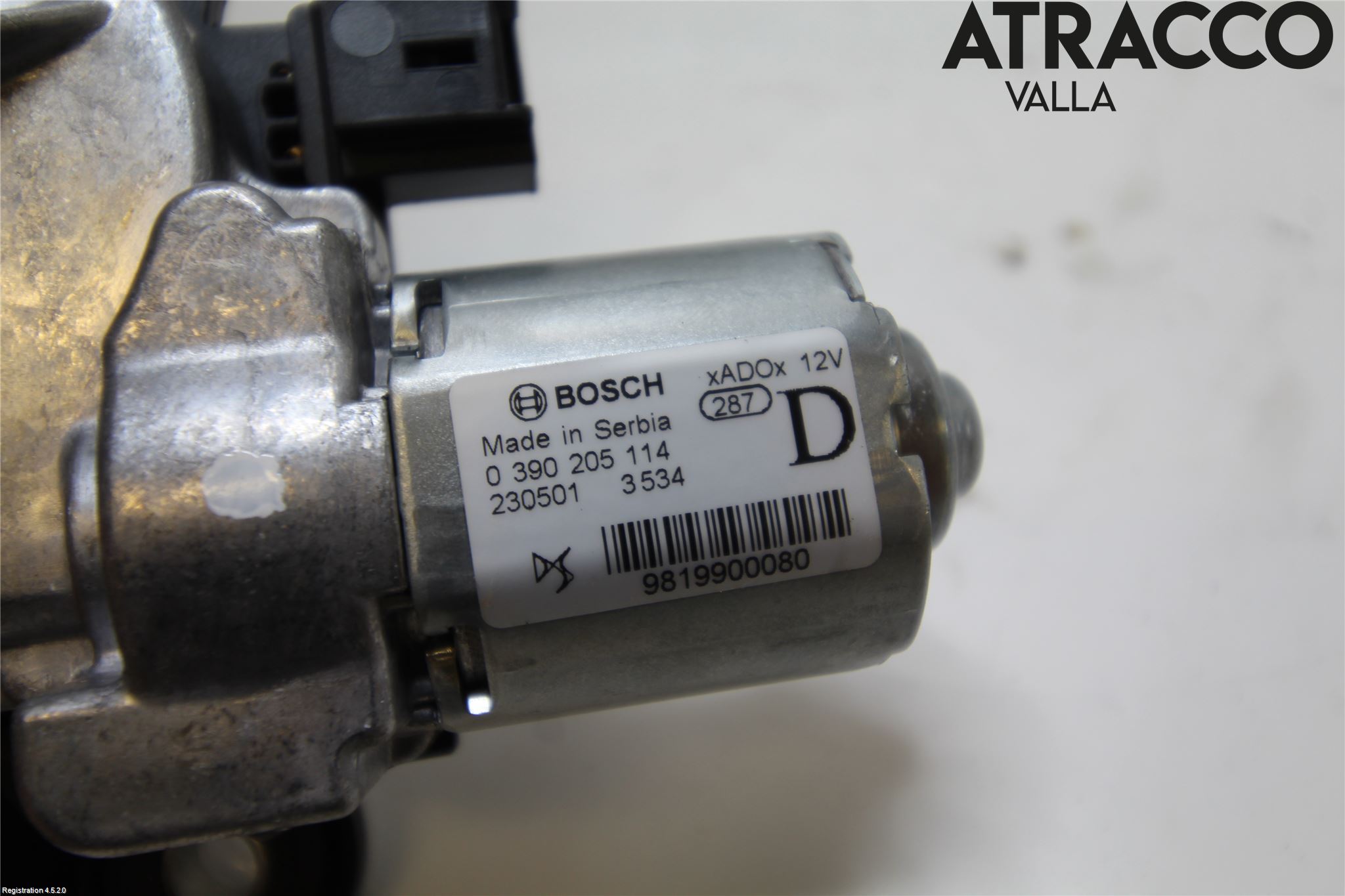 Peugeot 2008/E-2008 20- Torkarmotor Baklucka