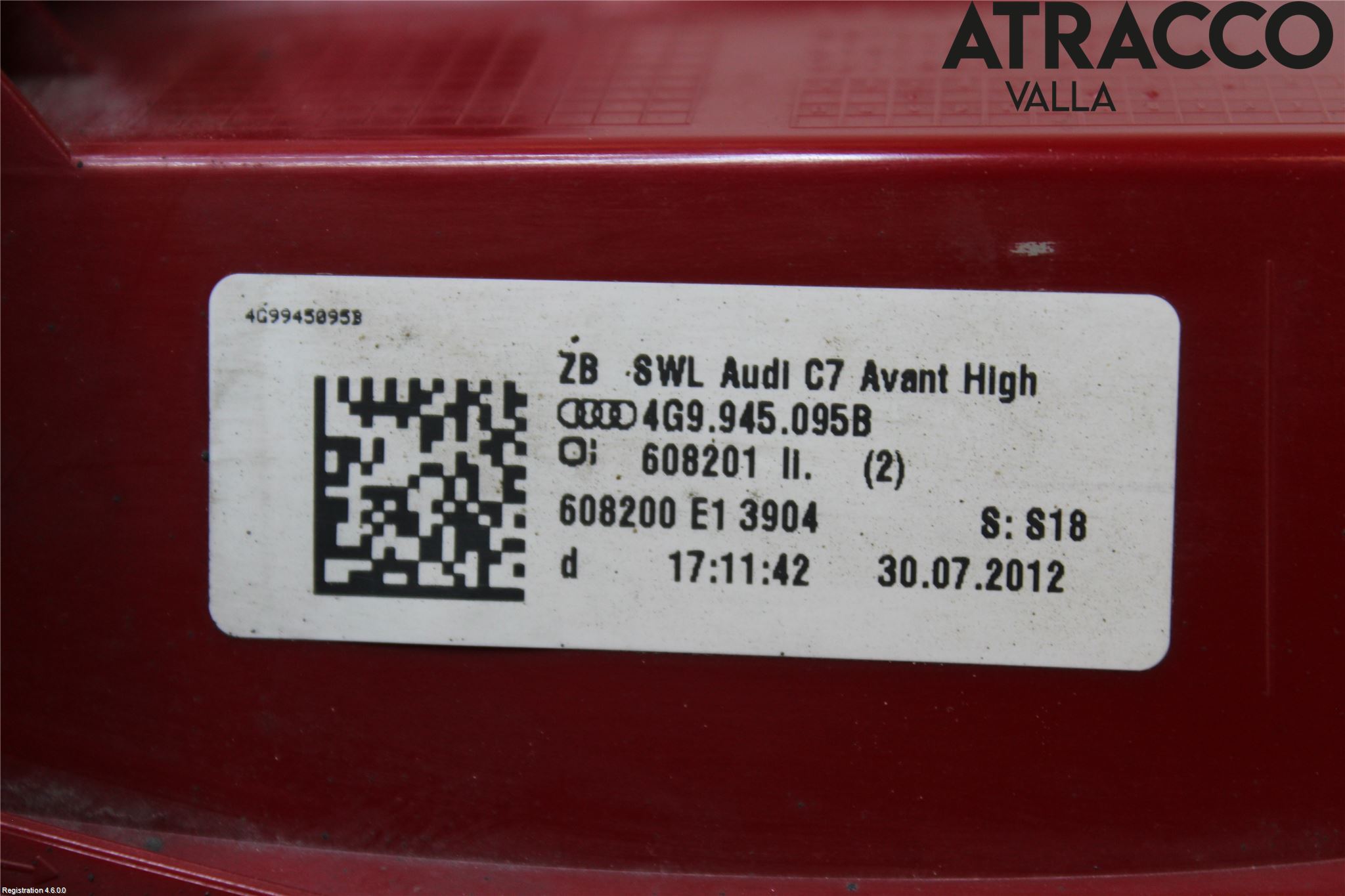 Audi A6/S6 4G 11-18 Bakljus Vänster