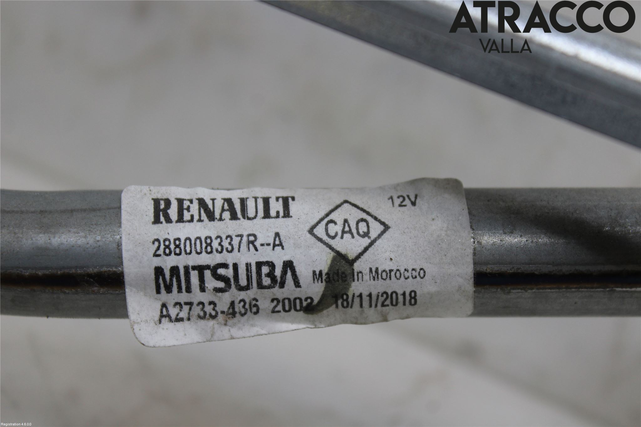 Renault CAPTUR 20-24 Torkarmekanism Vindruta