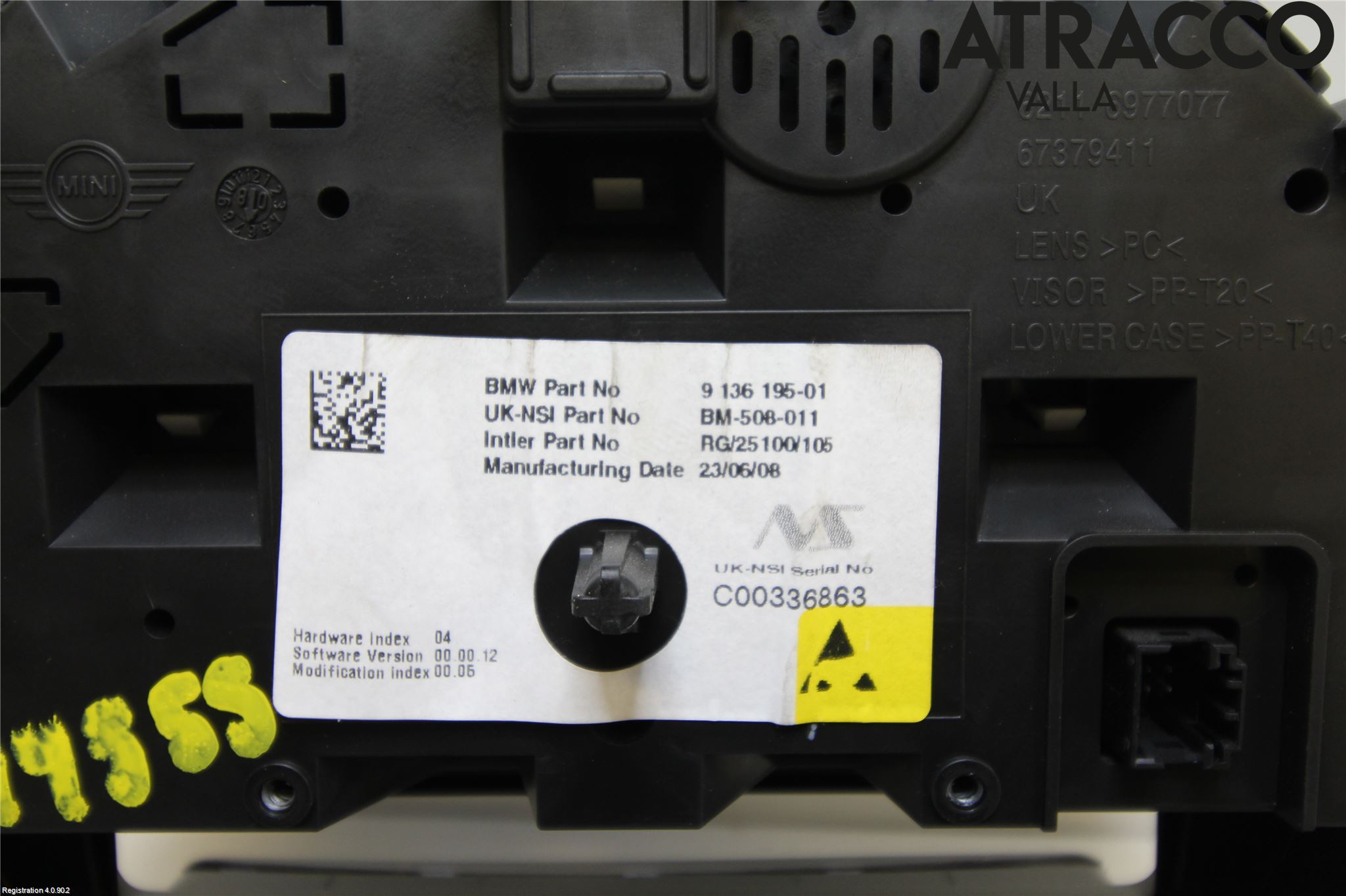 Mini COUPE R56 05-14 Instrument Hast