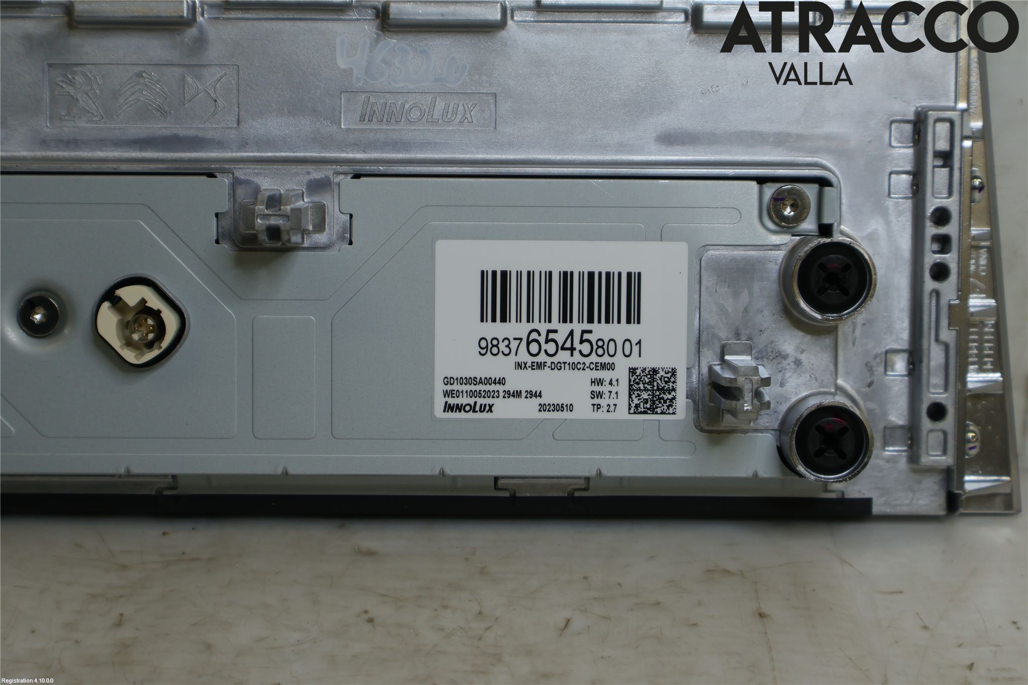 Peugeot 408 22- Multifunktionsdisplay