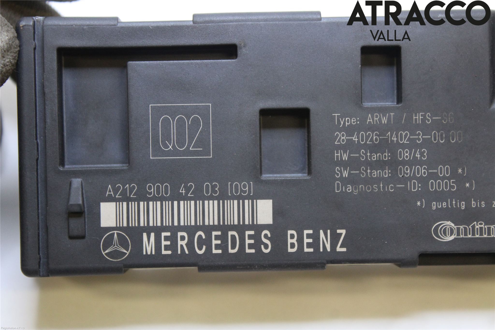 Mercedes-Benz MB E-KLASS (W212) 09-16 Styrenhet Baklucka