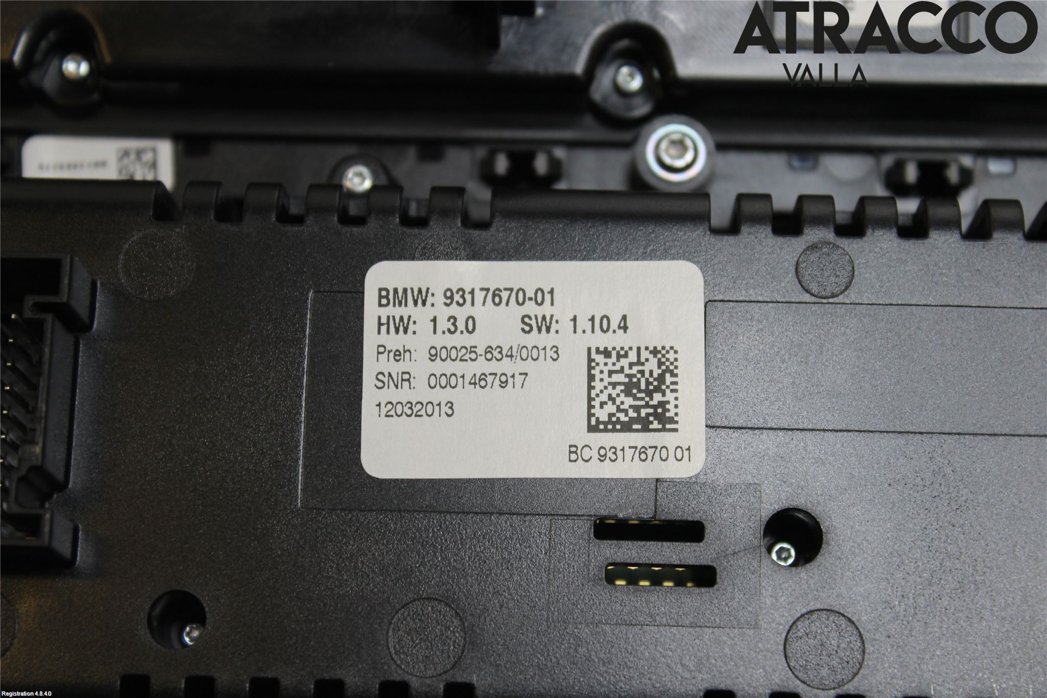 BMW 5 F10/F11/F18 09-17 Ac Styrenhet Ac Manöveren