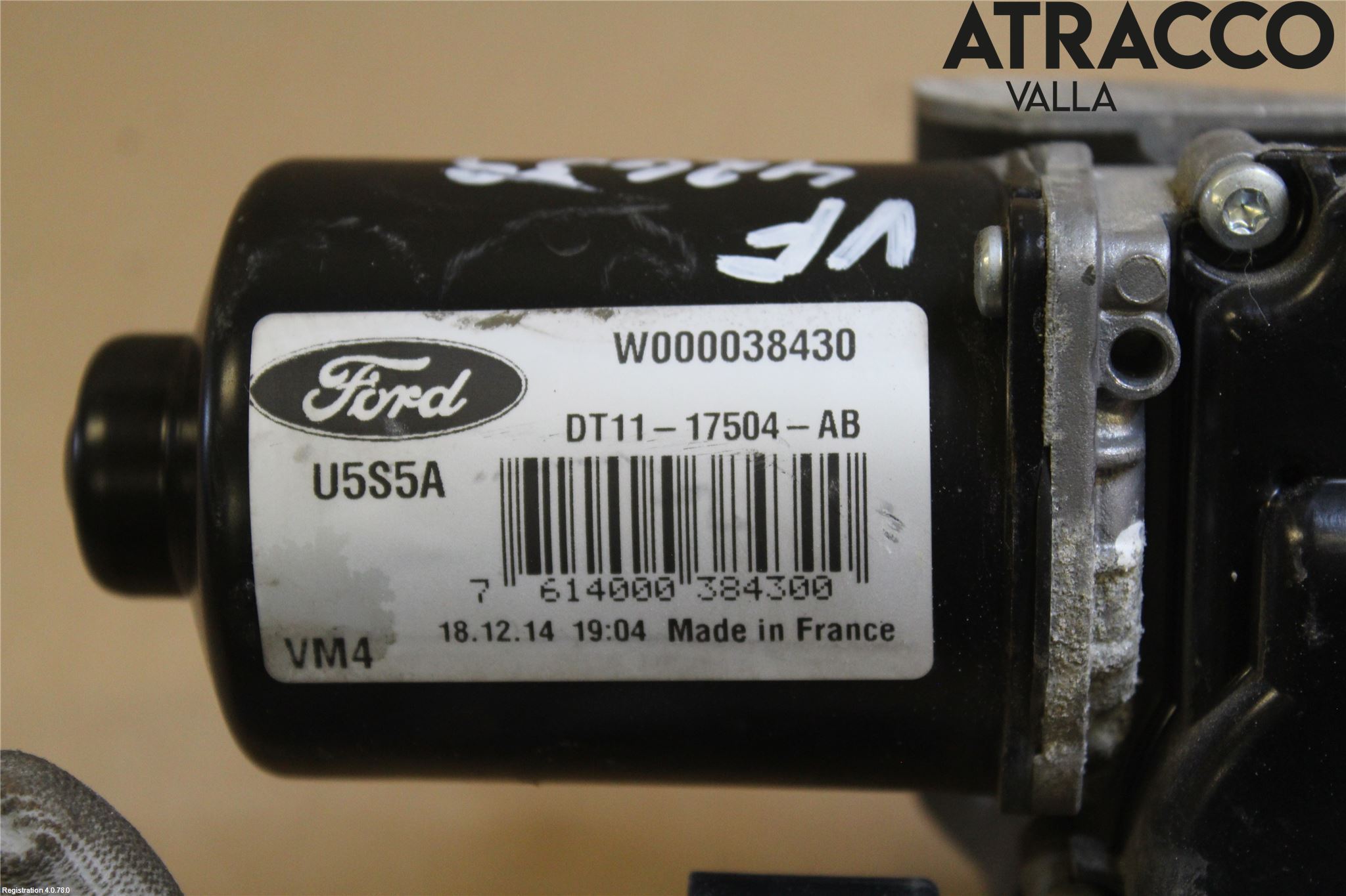 Ford TRANSIT/TOURNEO CONNECT 13-22 Torkarmotor Vindruta