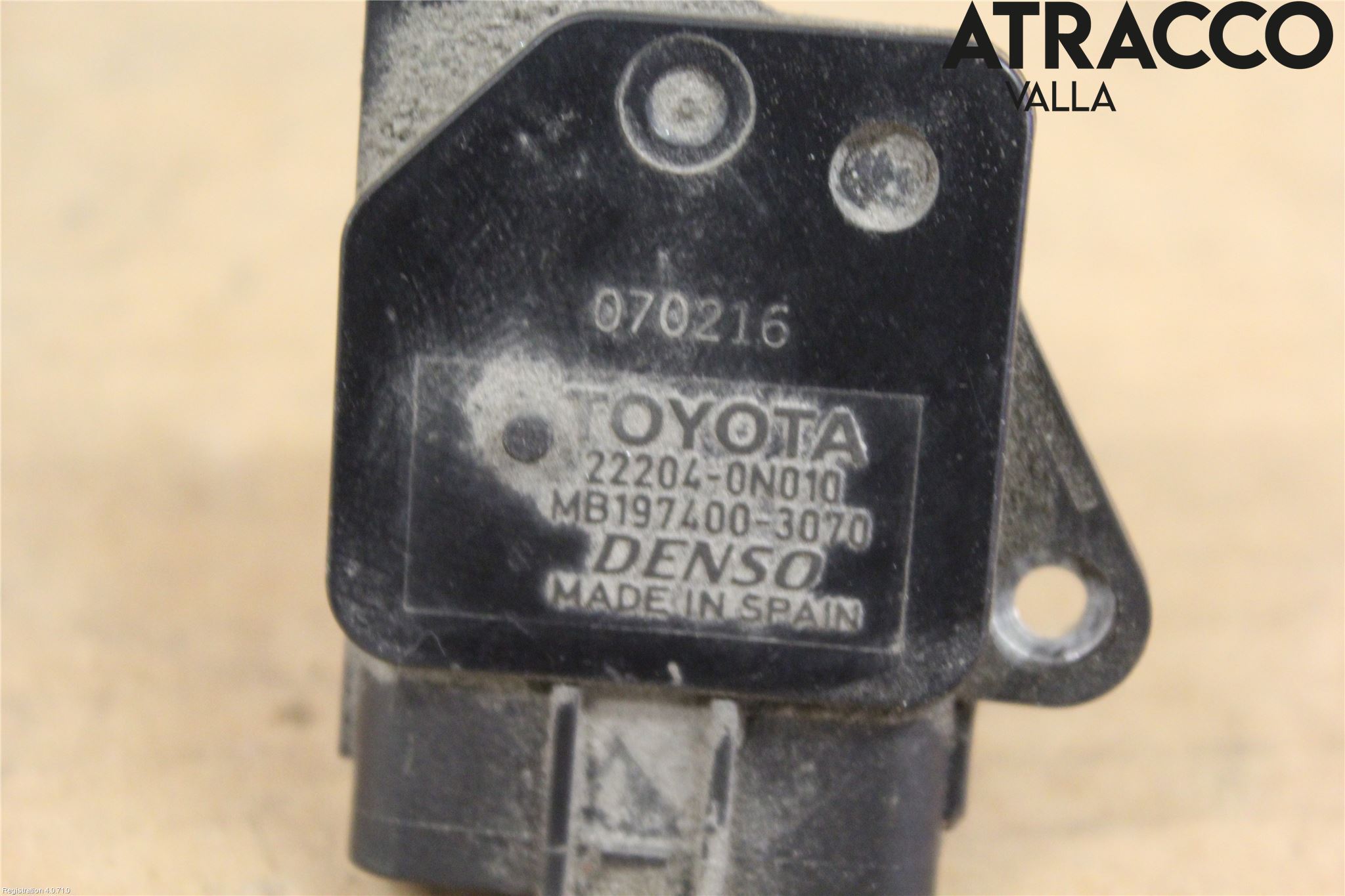 Toyota COROLLA VERSO 04-07 Injluftmassamätare