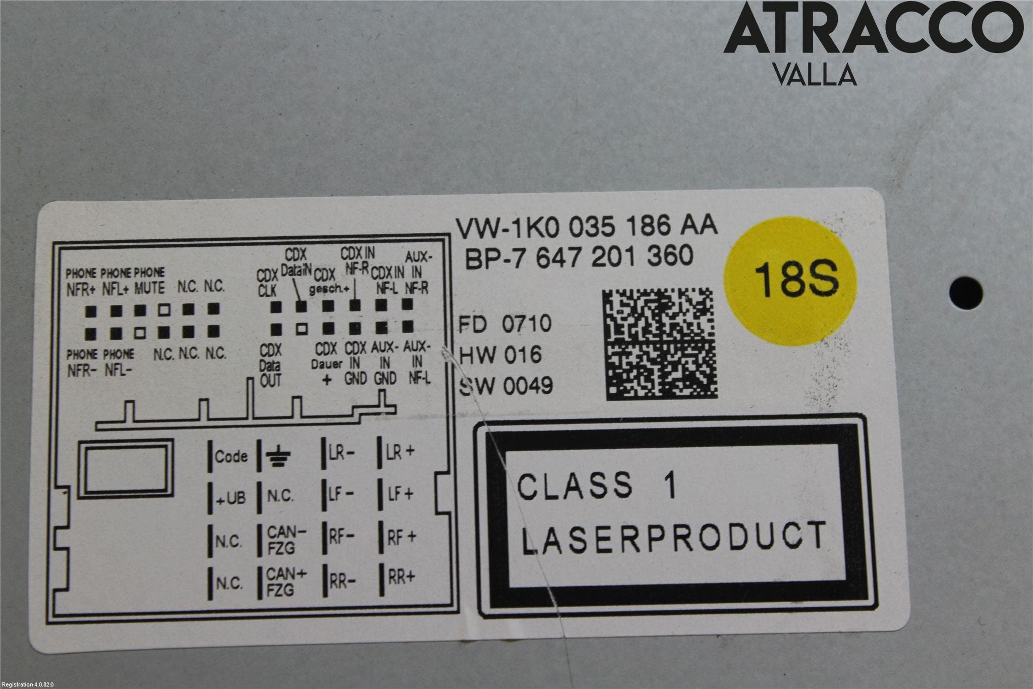 Volkswagen VW GOLF VI 09-13 Cd Radio - Multimediapanel