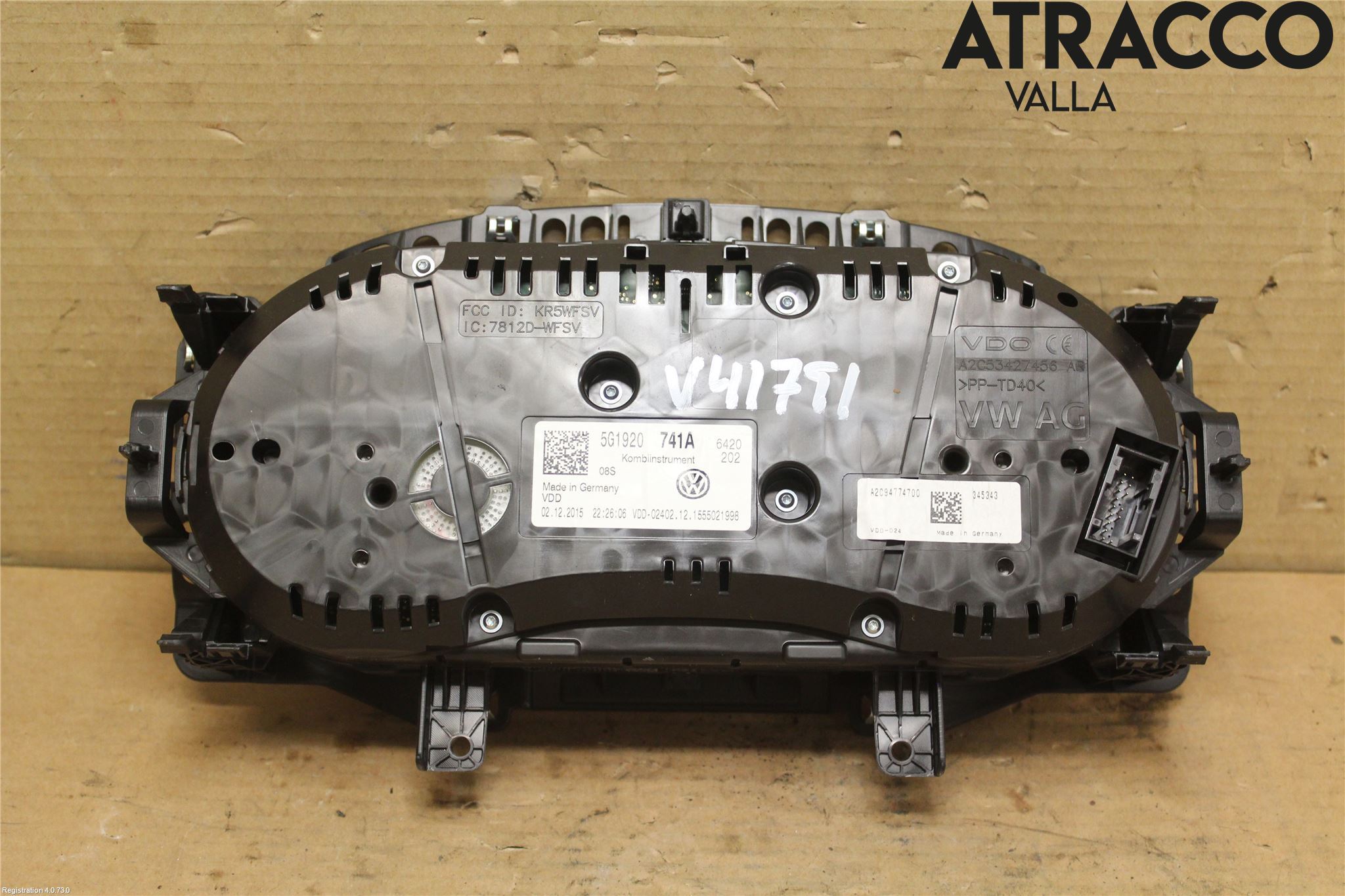 Volkswagen VW GOLF / E-GOLF VII 13-20 Instrument Komb