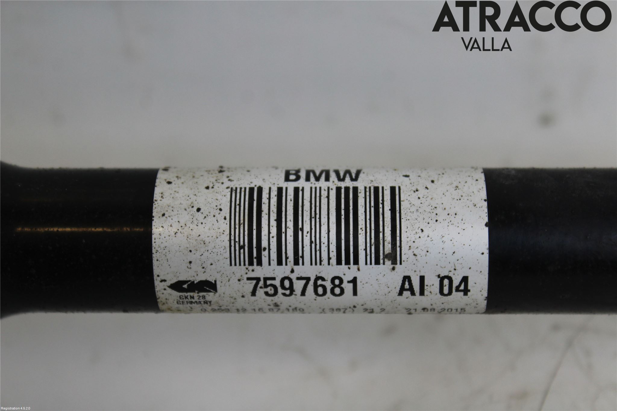 BMW 1 F20/F21 11-19 Drivaxel Bak Vänster