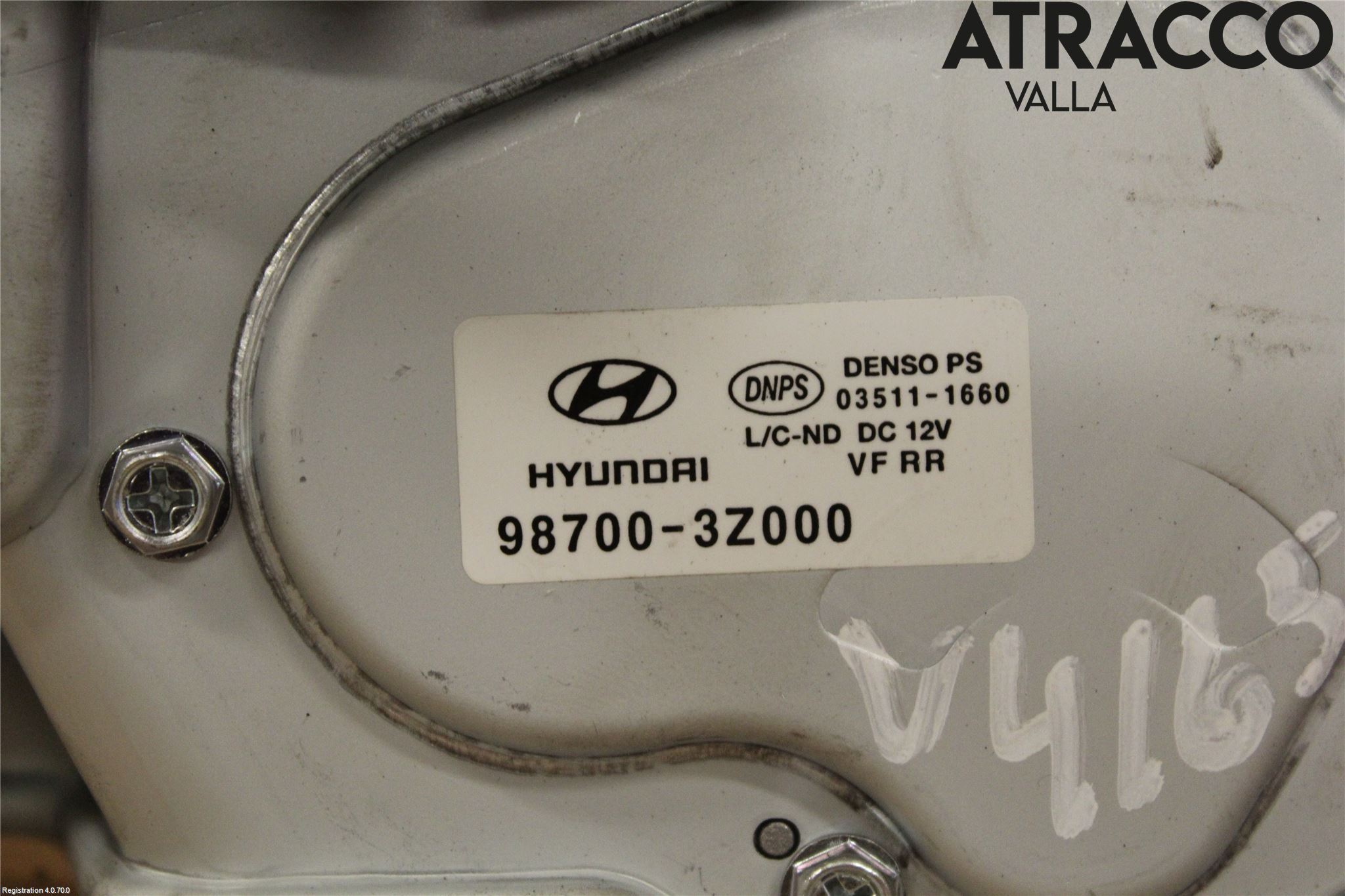 Hyundai i40 08-15 Torkarmotor Baklucka