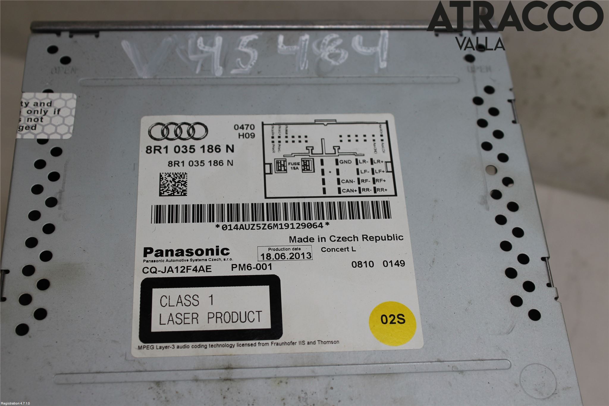 Audi A4 12-15 Cd Radio - Multimediapanel