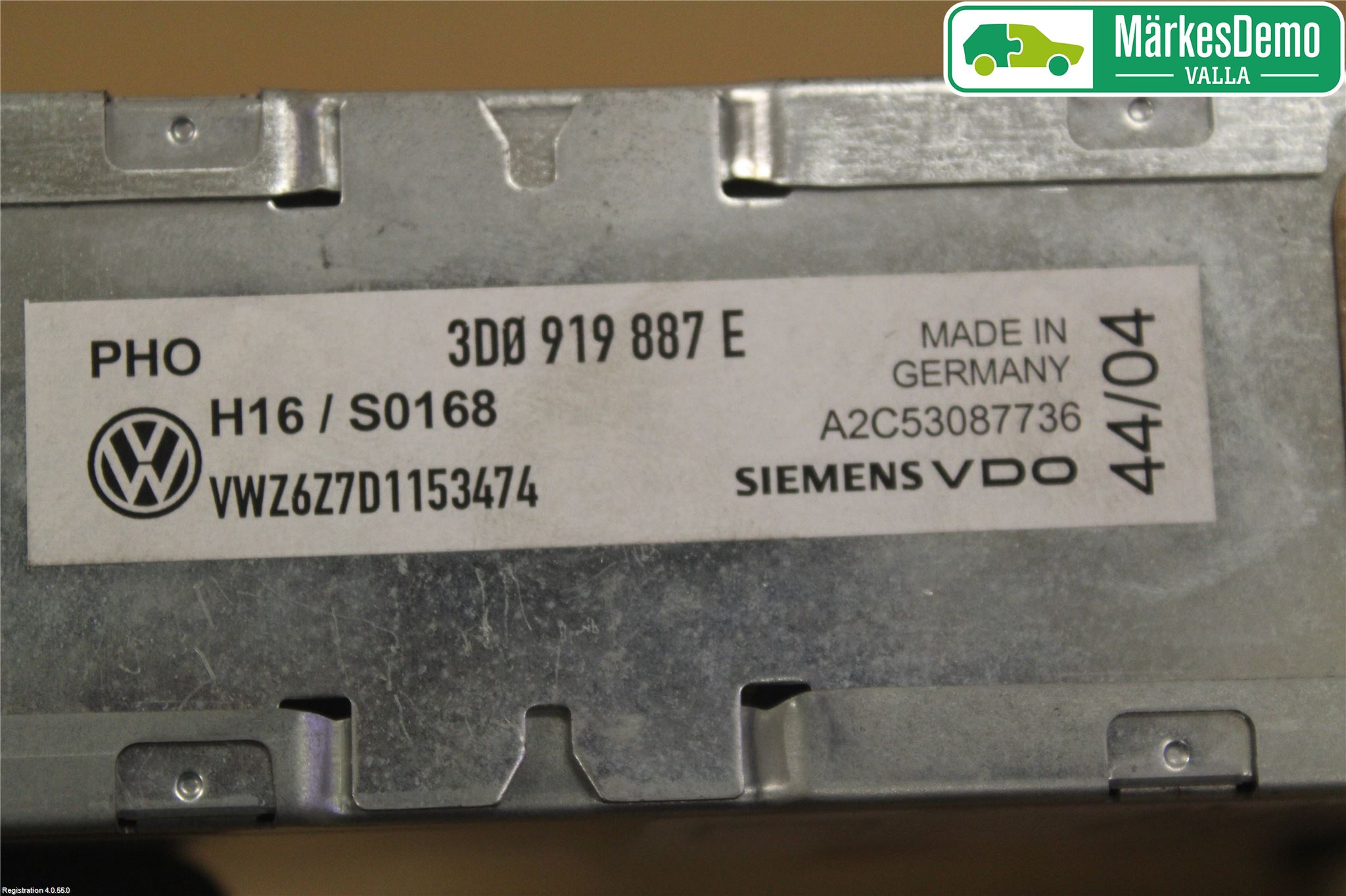 Volkswagen VW PHAETON Radio Övrigt