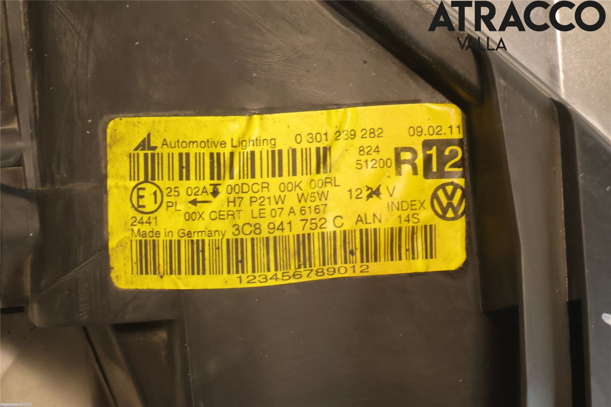 Volkswagen VW PASSAT CC 08-16 Strålkastare Höger
