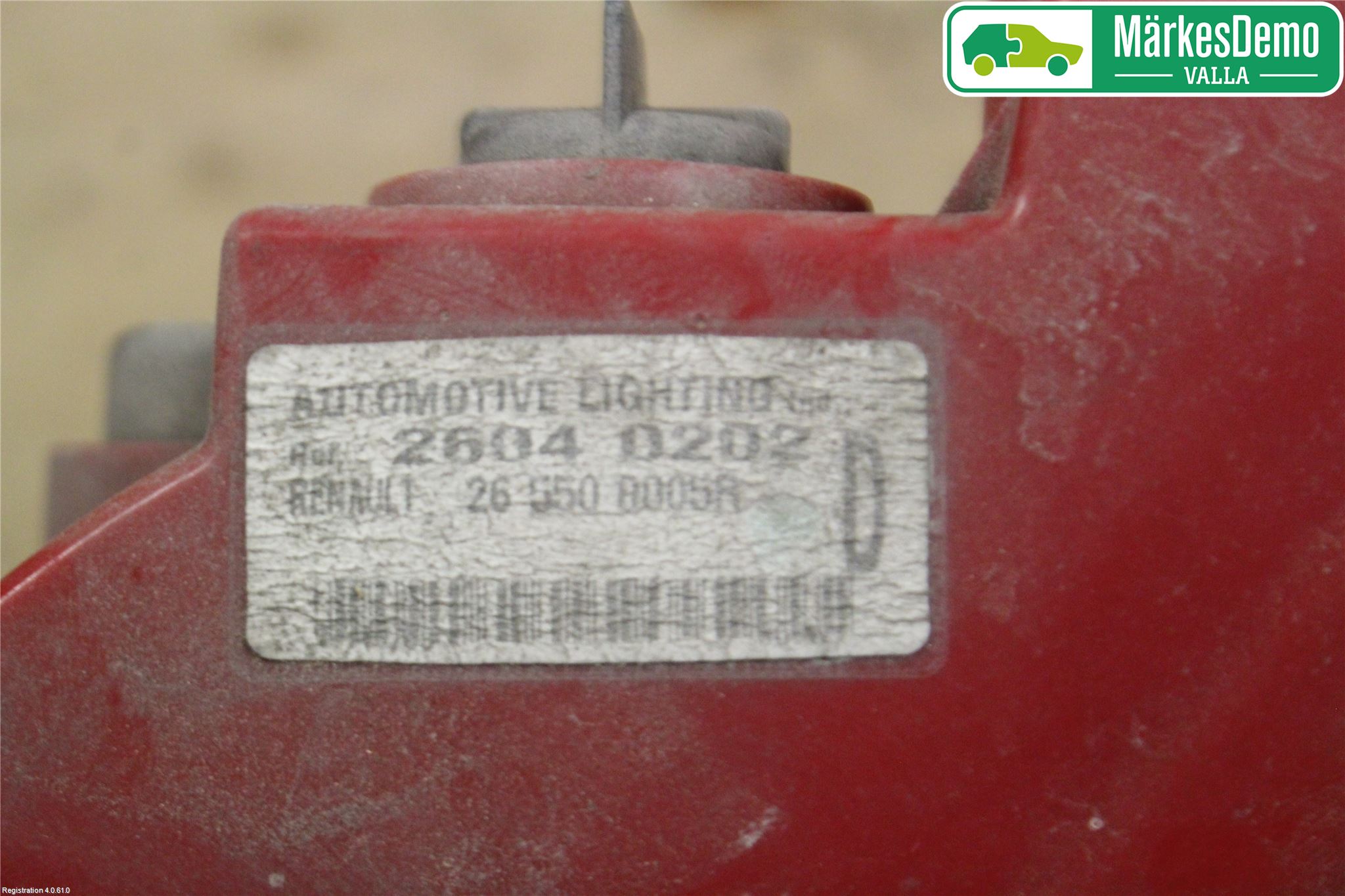 Renault LAGUNA III 08-10 Bakljus Höger