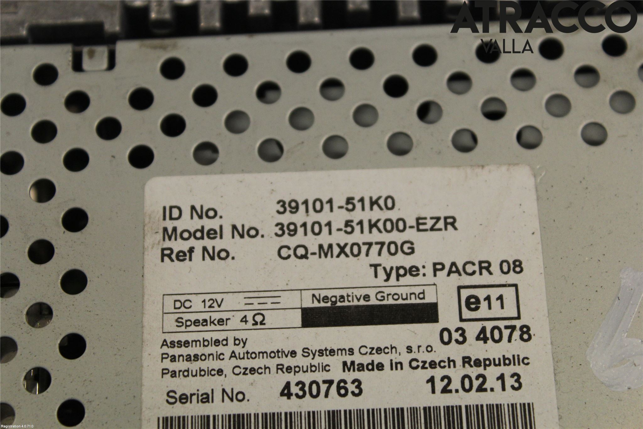 Suzuki SPLASH Cd Radio - Multimediapanel