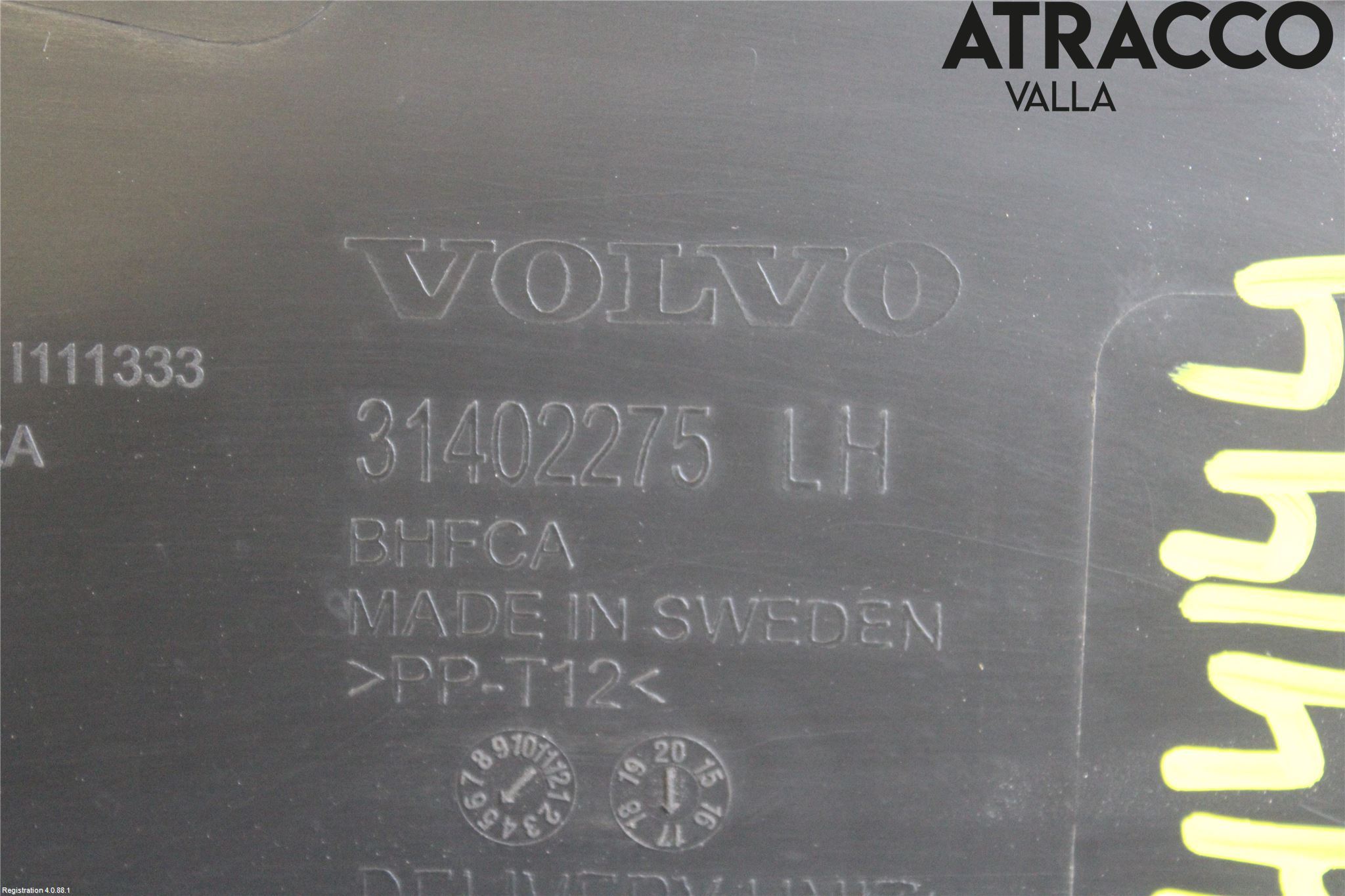 Volvo V90 17->> Torpedplåt-Torpedplast