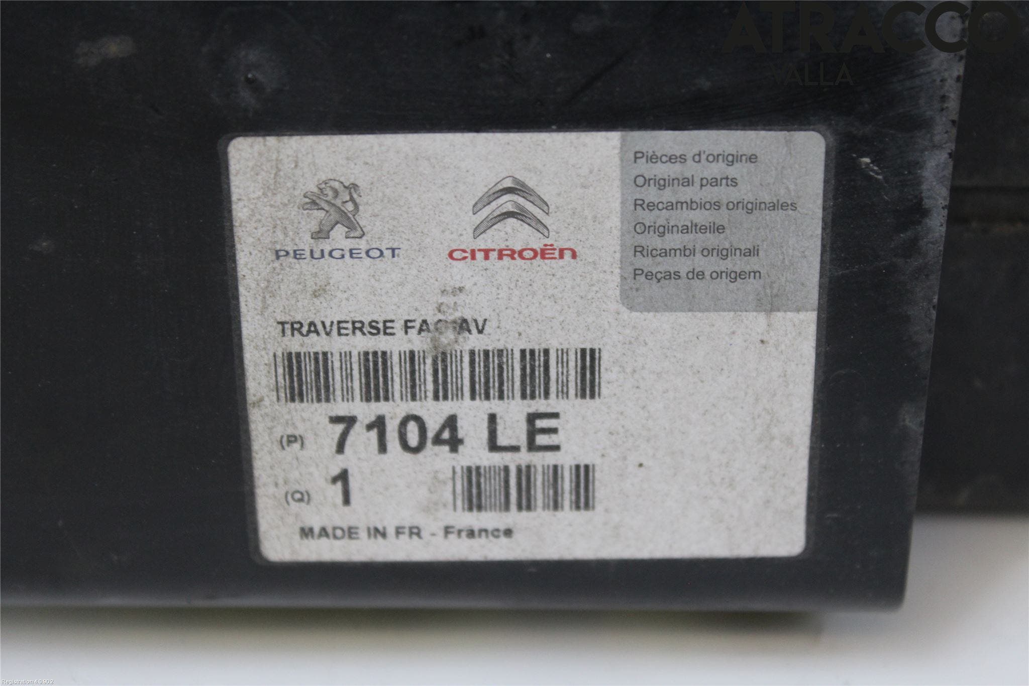 Peugeot 3008 09-16 Stötfångarbalk Fram