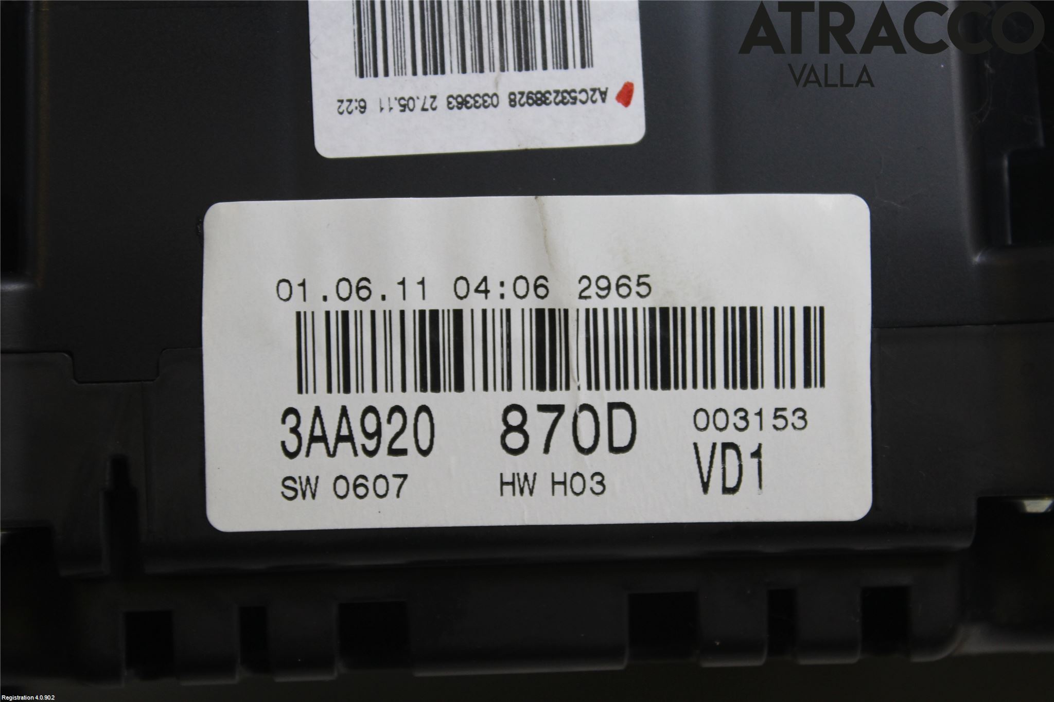 Volkswagen VW PASSAT 11-14 Instrument Komb