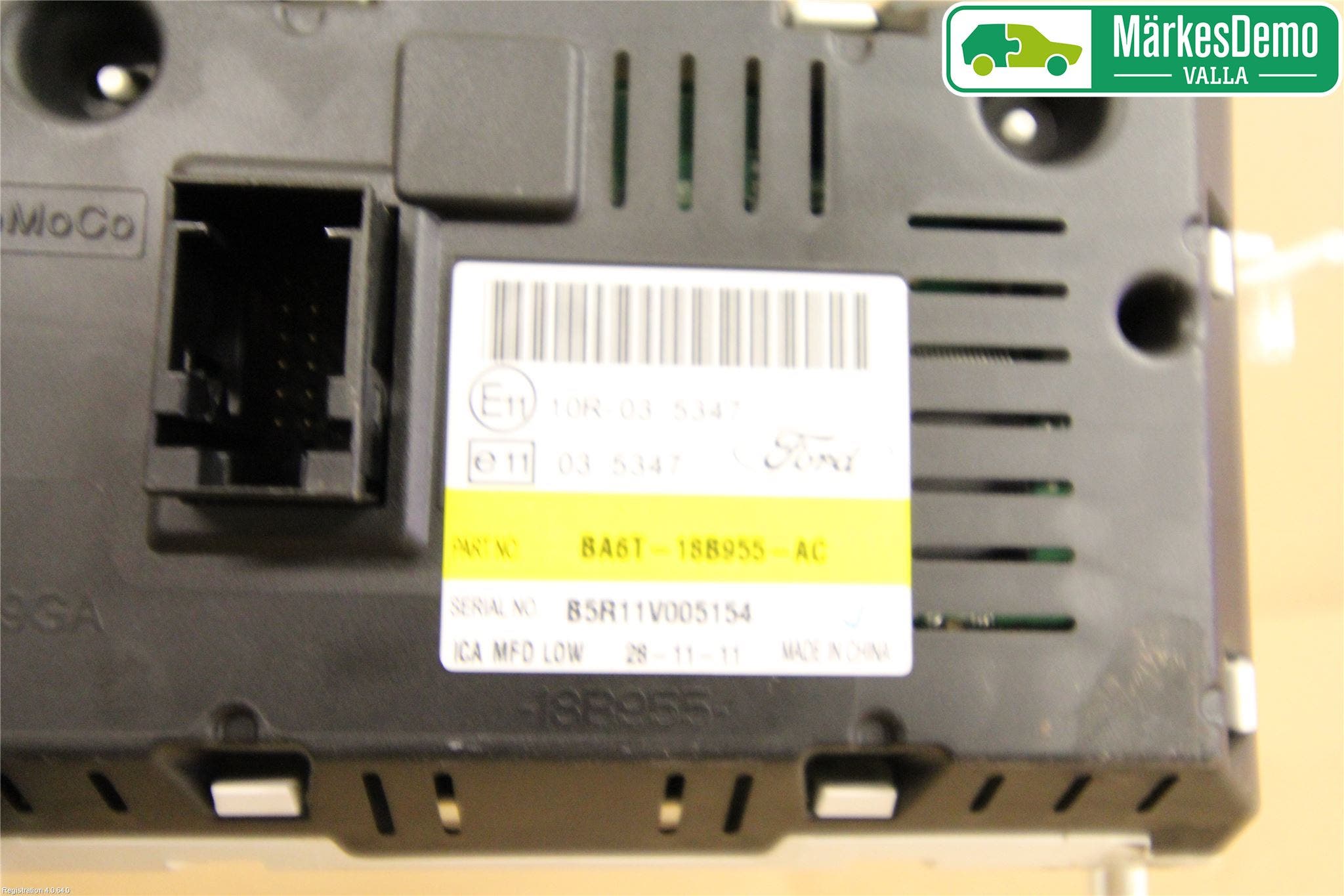 Ford FIESTA 09-12 Färddator