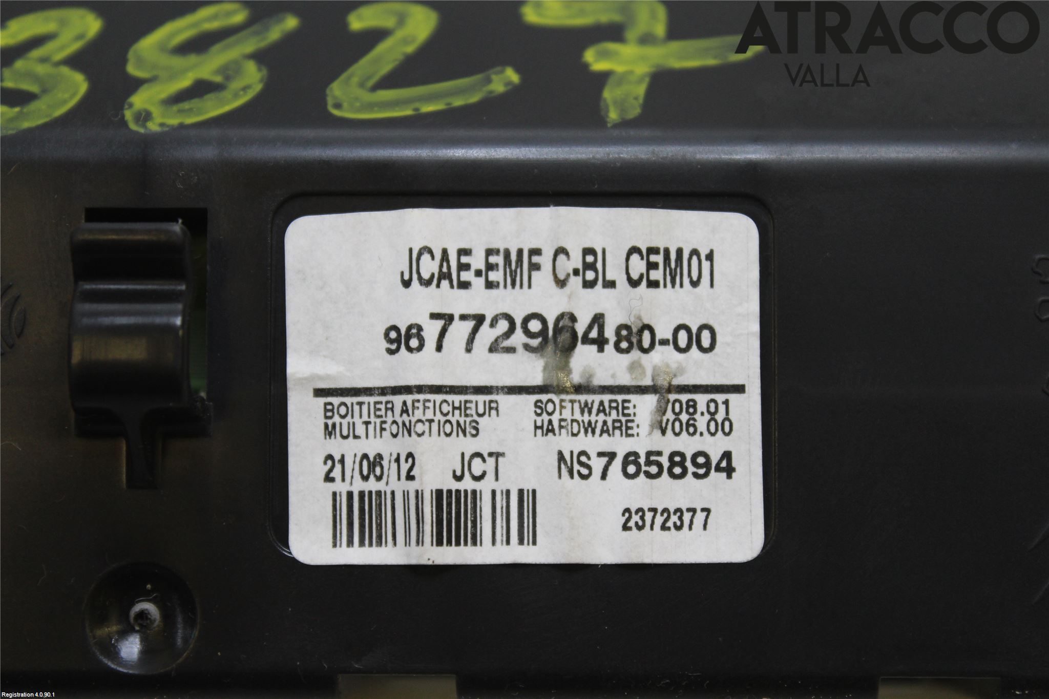 Peugeot 508 11-18 Multifunktionsdisplay