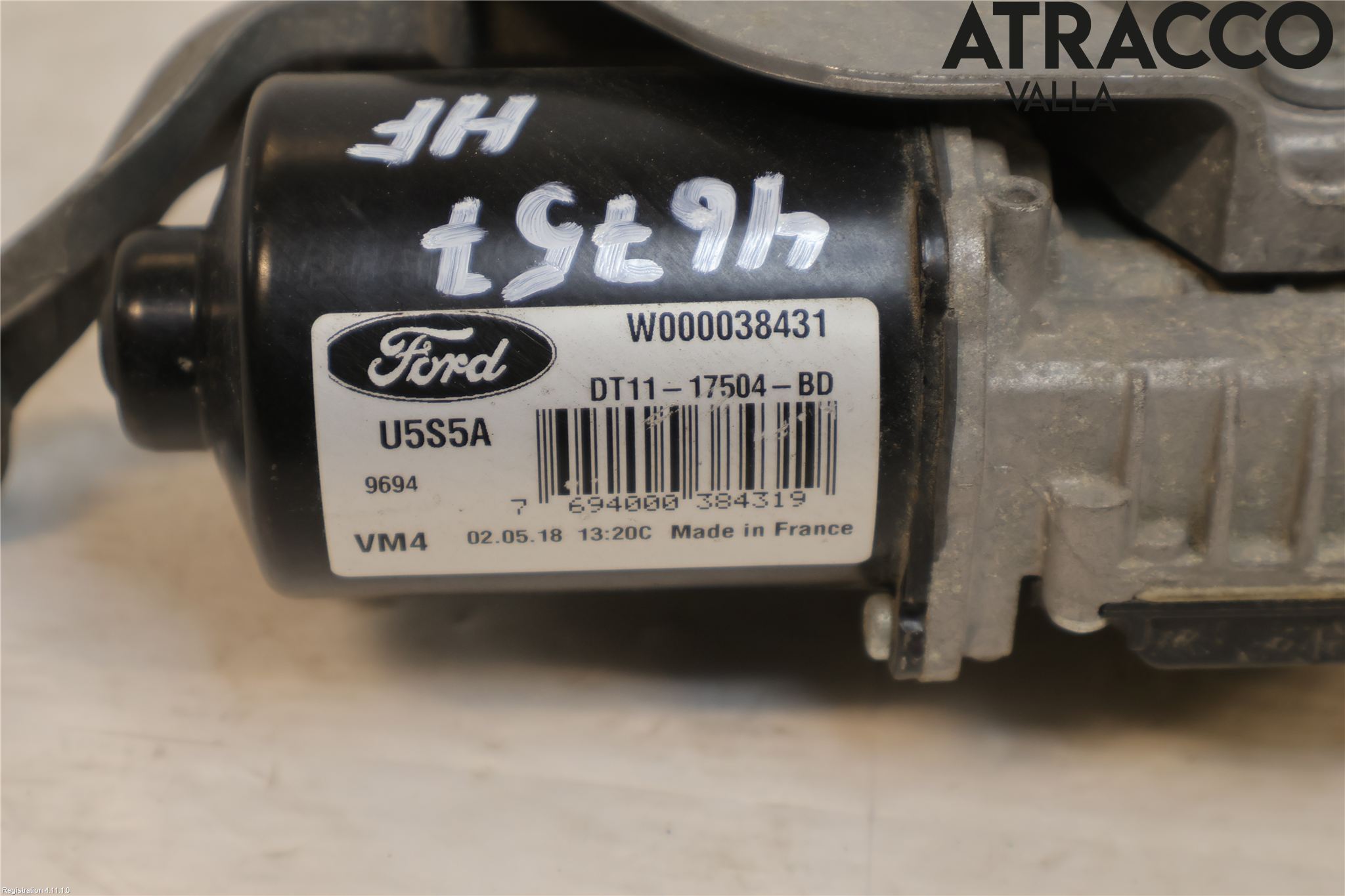 Ford TRANSIT/TOURNEO CONNECT 13-22 Torkarmotor Vindruta