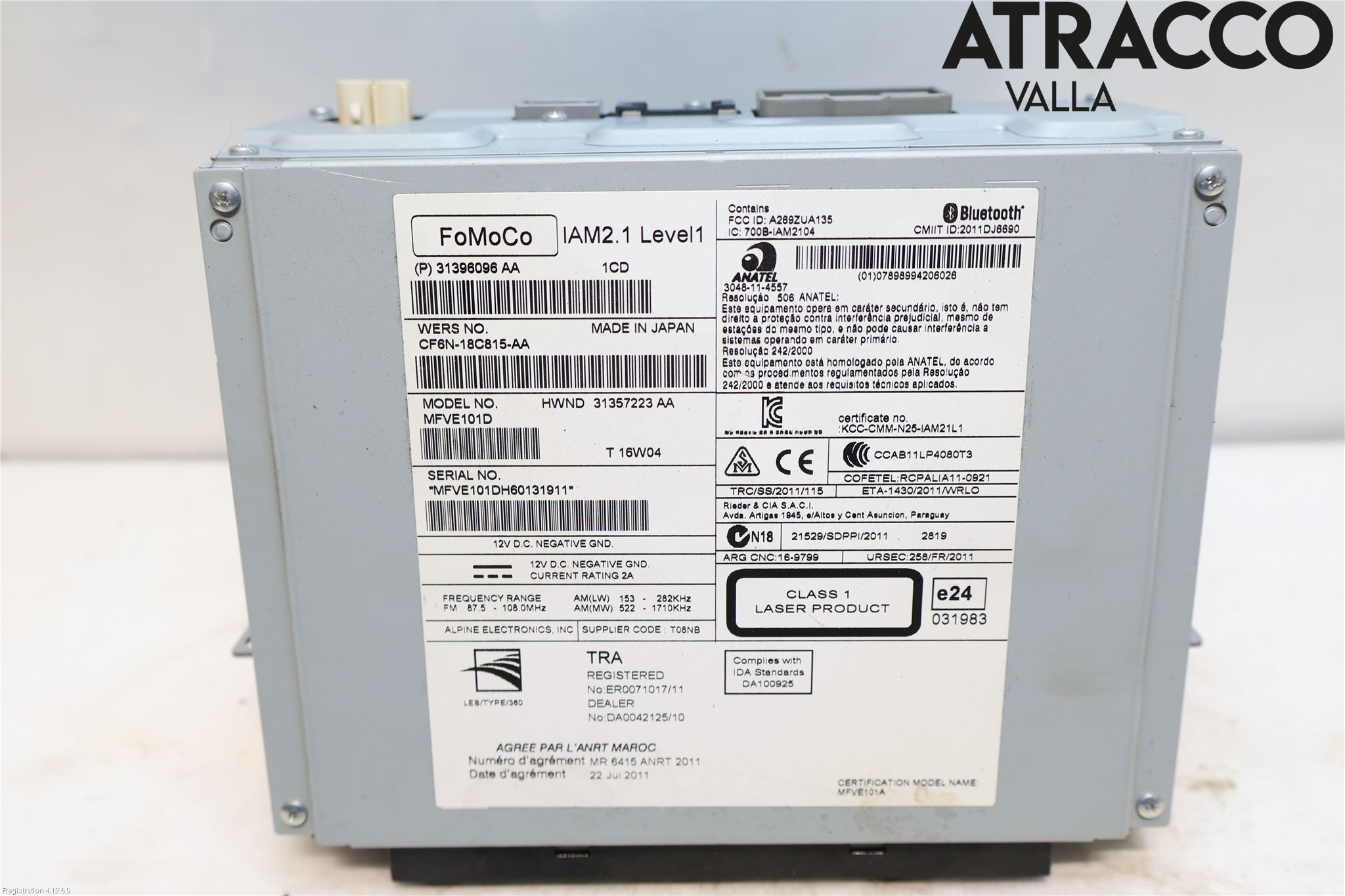 Volvo V40 12-19 Cd Radio - Multimediapanel