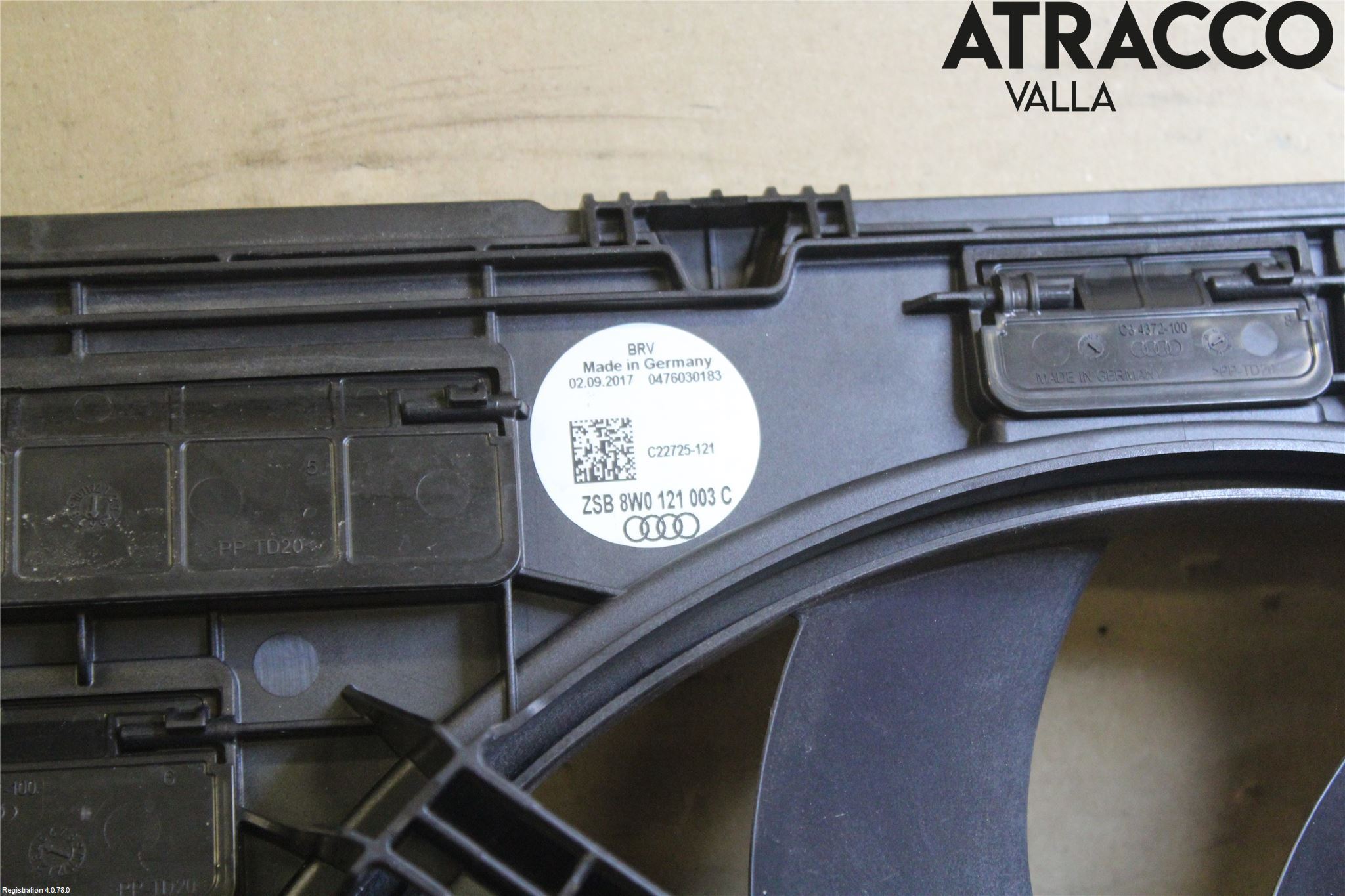 Audi A4/S4 B9 16-19 Kylfläkt El