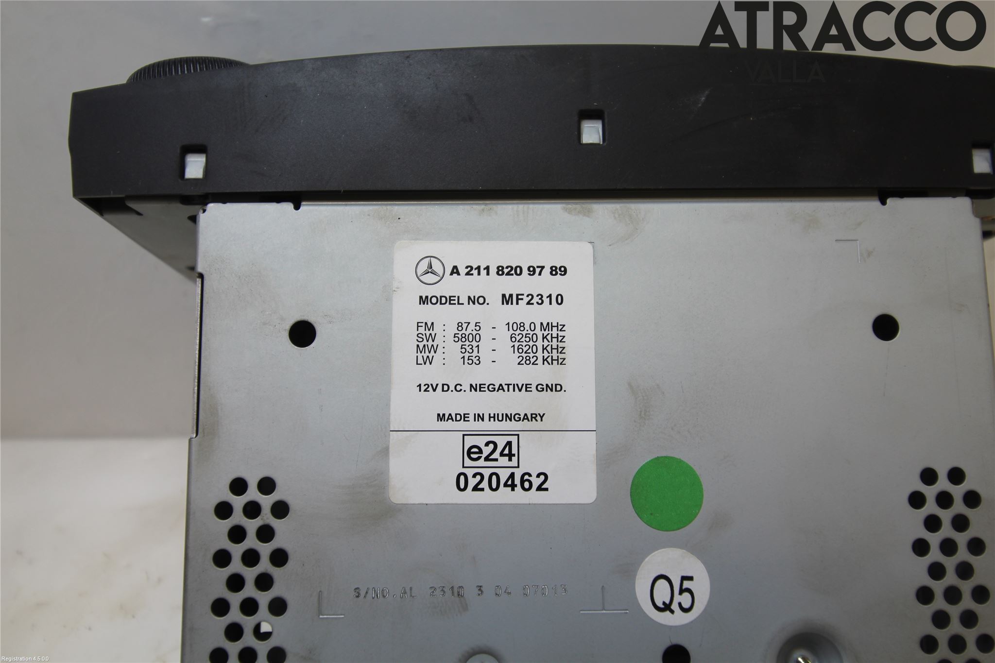 Mercedes-Benz MB E-KLASS (W211) 02-09 Cd Radio - Multimediapanel