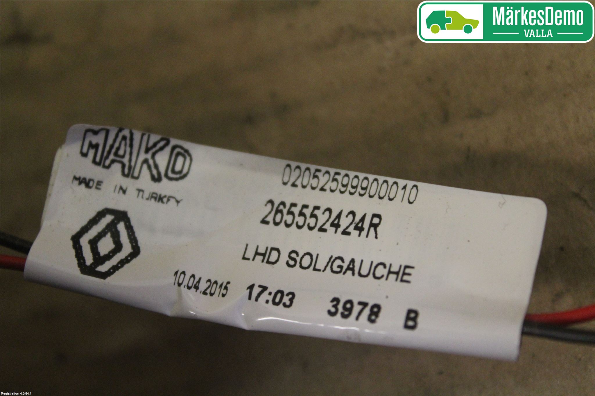 Renault CLIO IV 12-16 Bakljus Lucka Vä