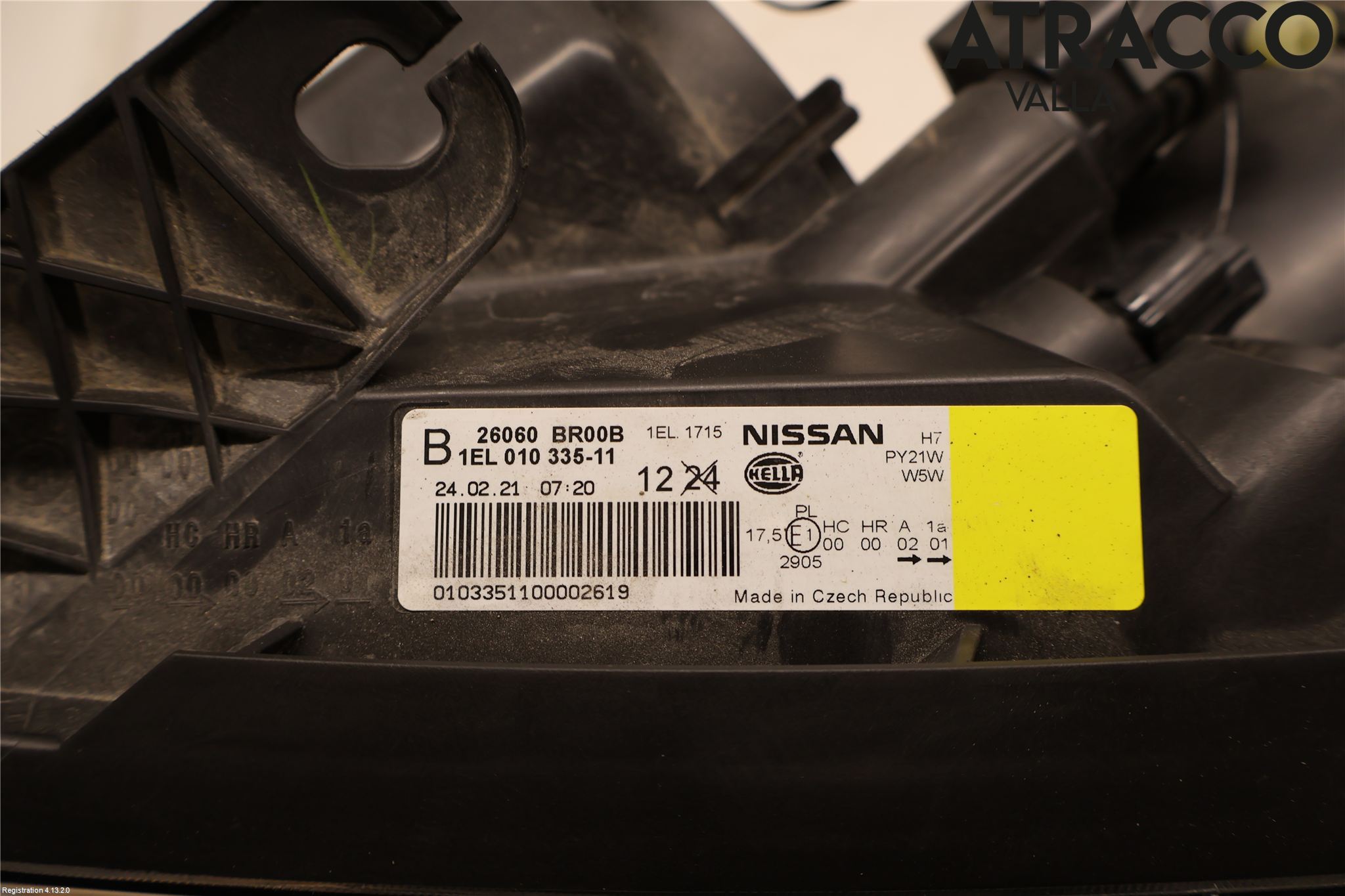 Nissan QASHQAI 10-14 Strålkastare Vänster