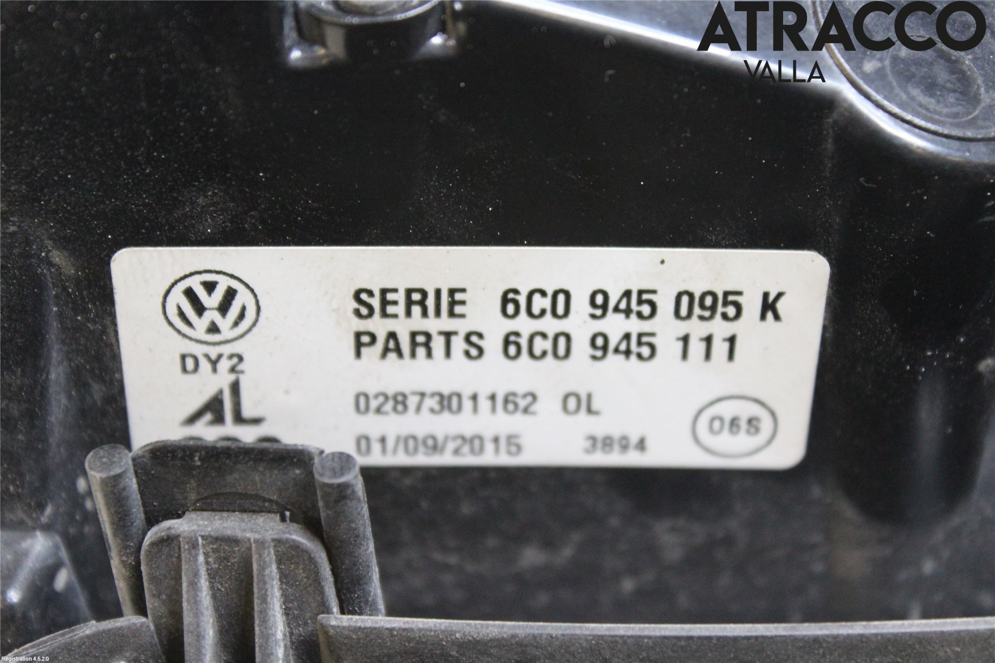 Volkswagen VW POLO 10-17 Bakljus Vänster