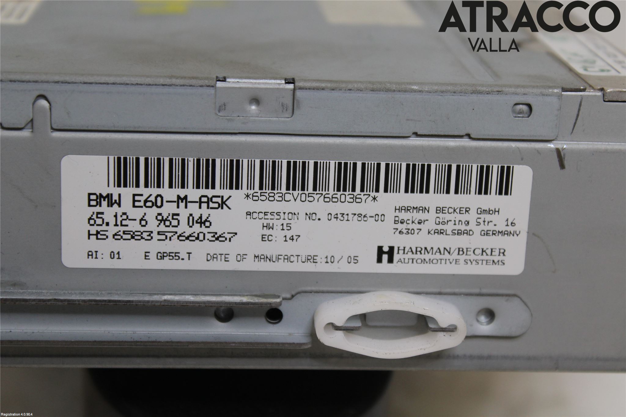 BMW 5 E60/61 Sed/Tou 02-10 Cd Radio - Multimediapanel