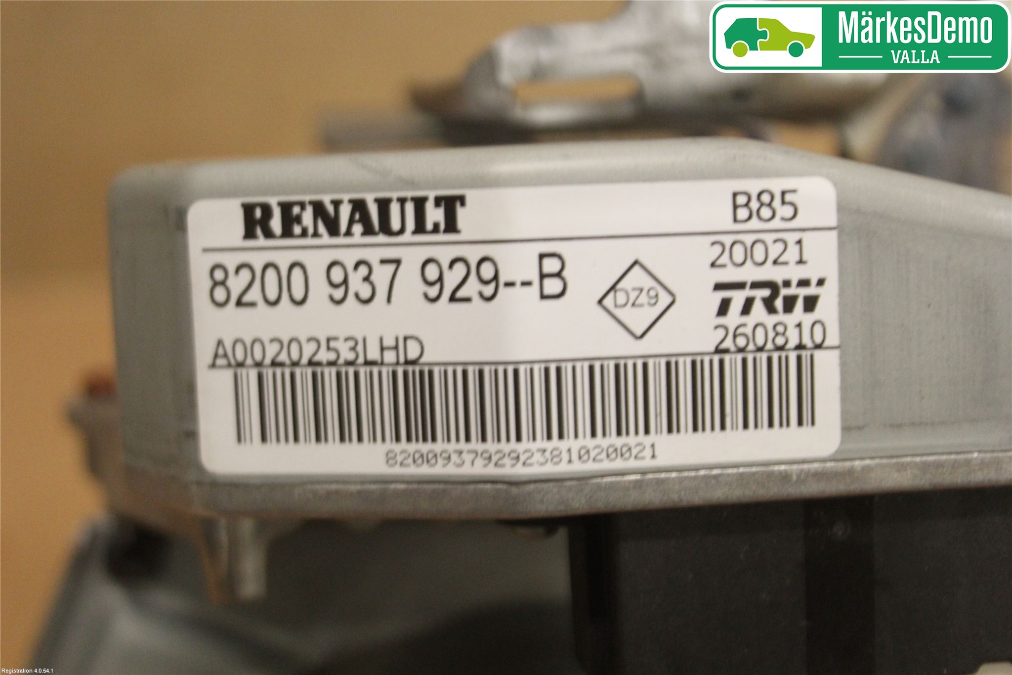 Renault CLIO III  09-12 Rattaxelagg Justerbart