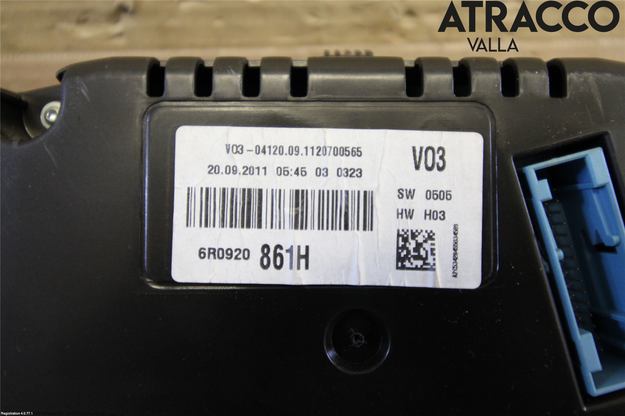 Volkswagen VW POLO 10-17 Instrument Komb
