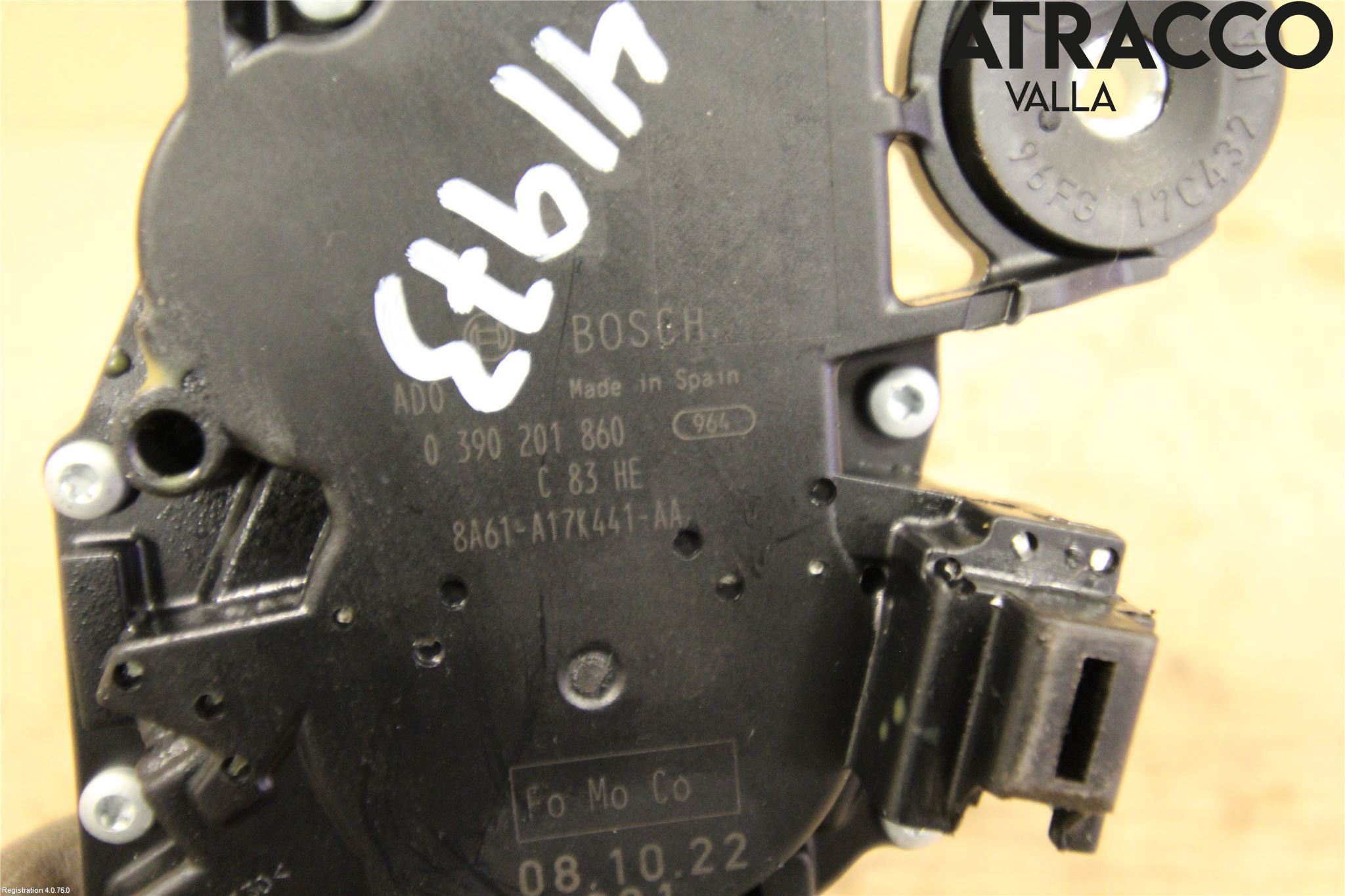 Ford FIESTA 09-12 Torkarmotor Baklucka