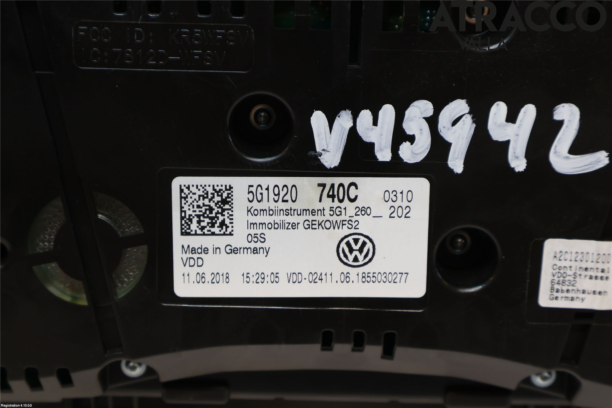 Volkswagen VW GOLF / E-GOLF VII 13-20 Instrument Komb