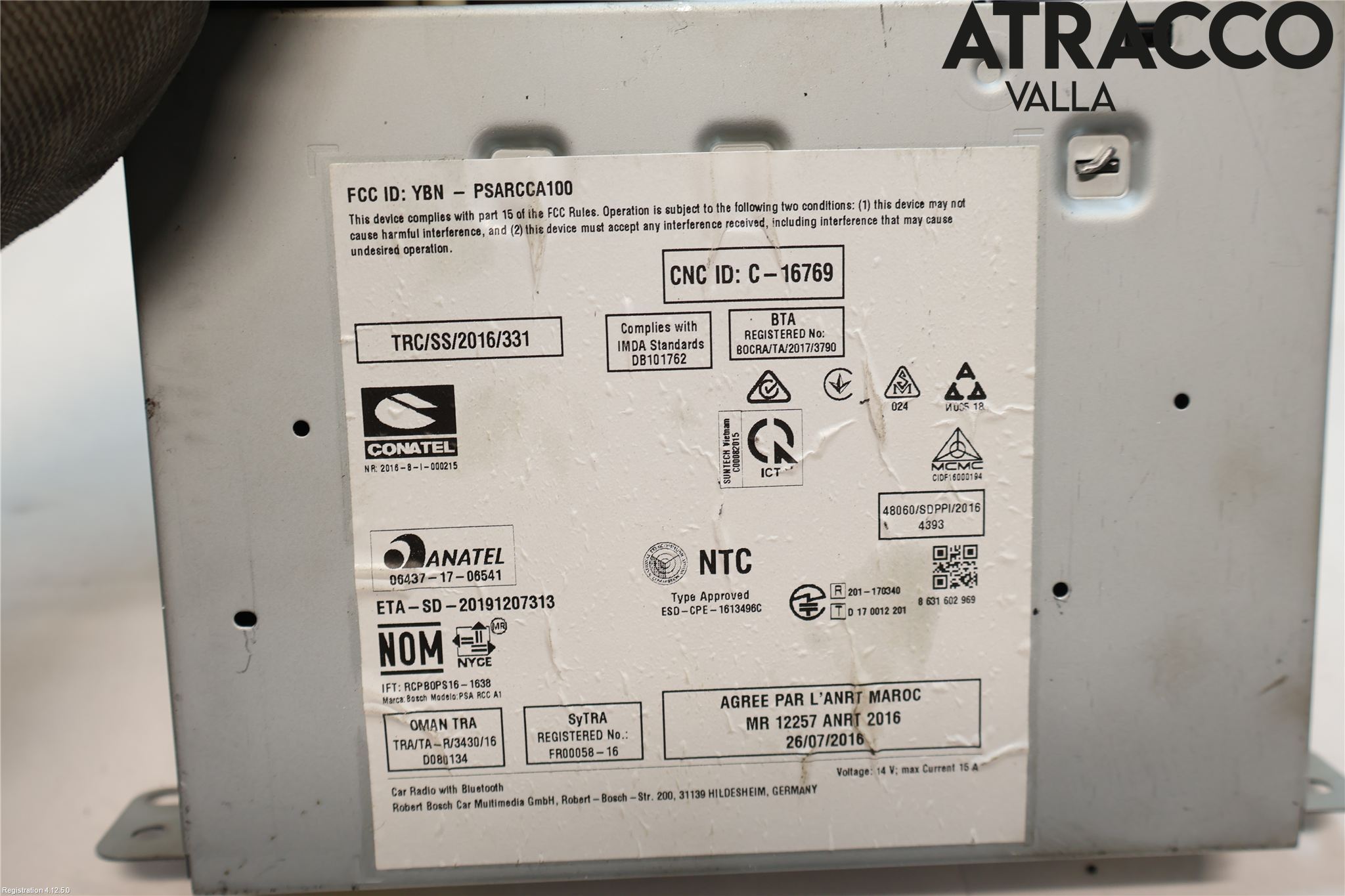 Citroen COTROEN C3 17-24 Styrenhet Multimedia