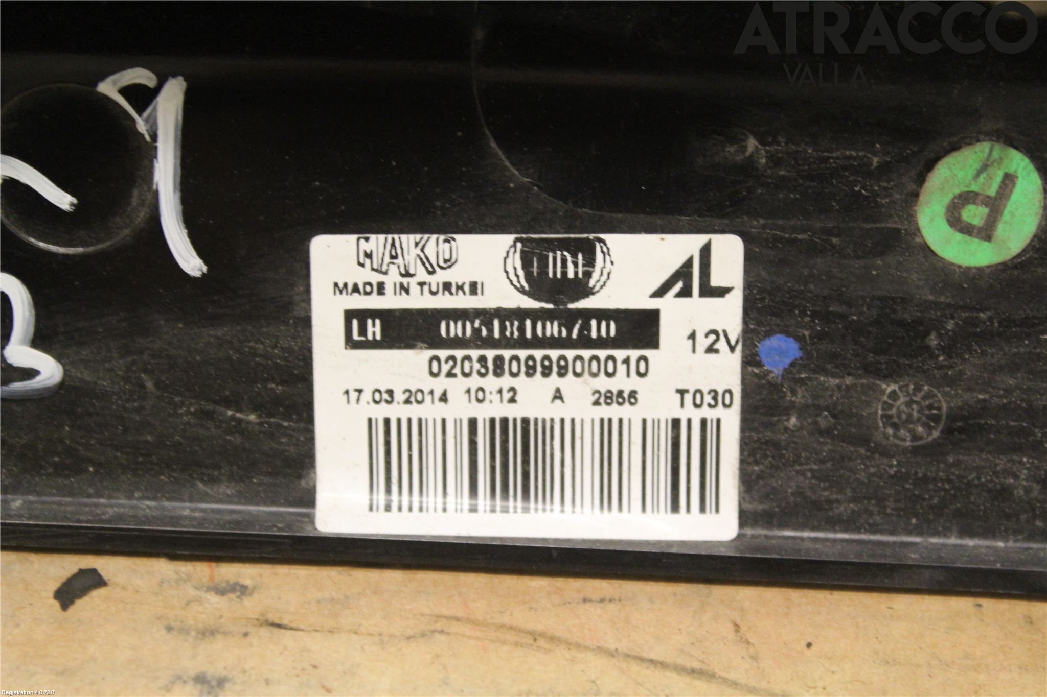 Fiat DOBLO CARGO Bakljus Vänster